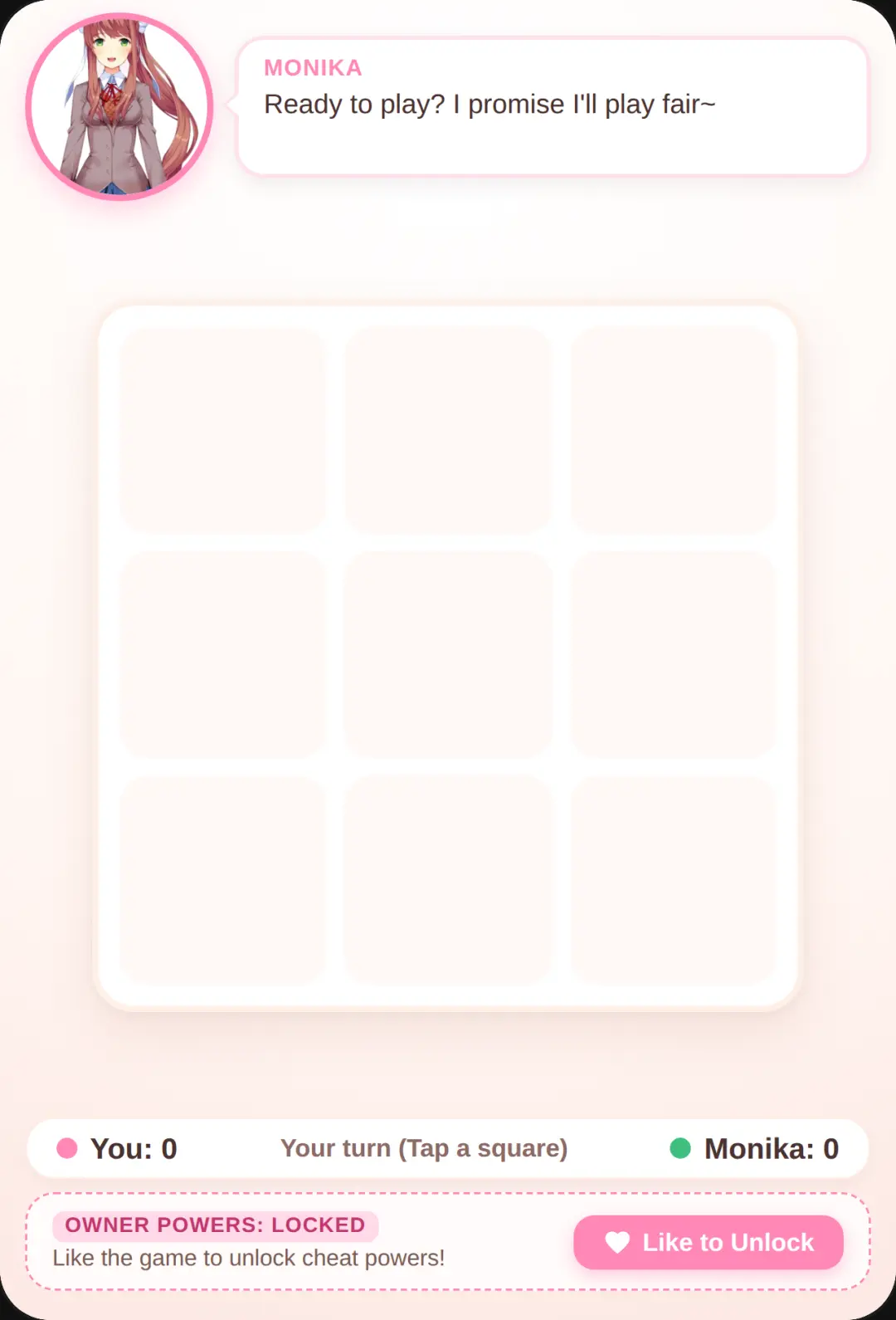 Monika's Tic-Tac-Toe cover