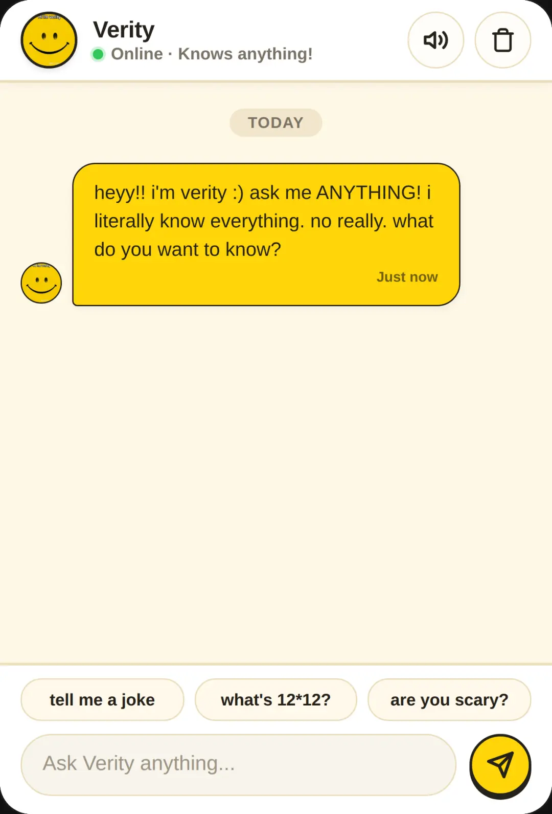 Chat with Verity cover
