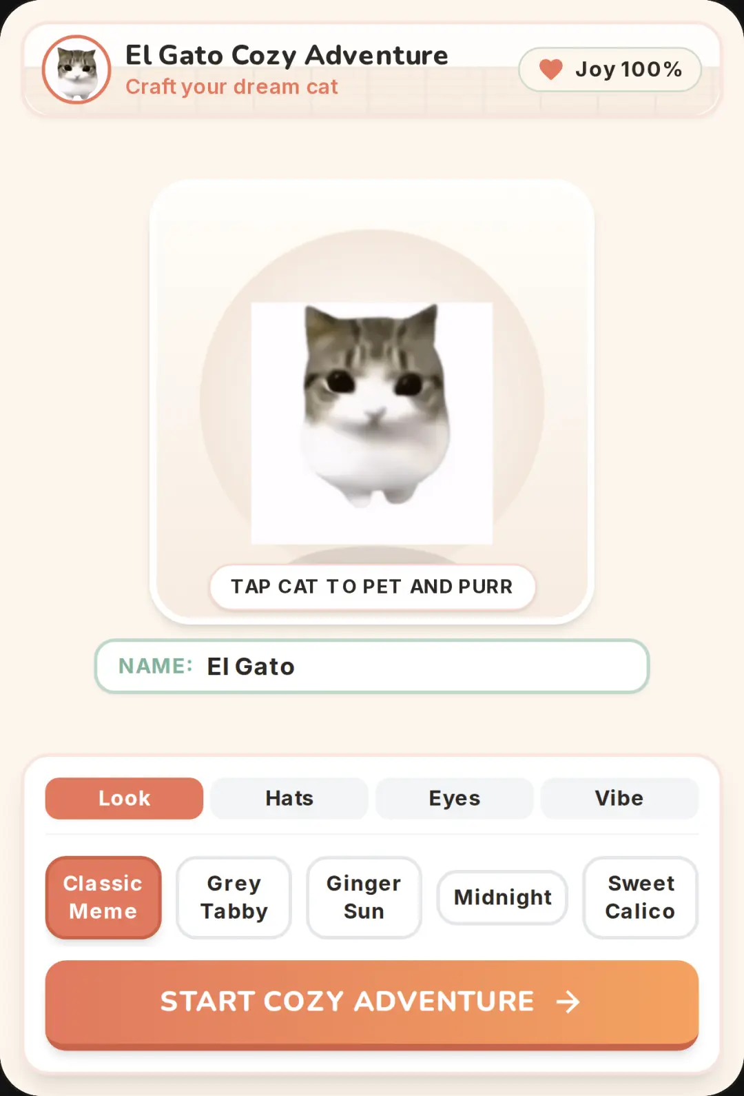 El Gato Character Creator and Cozy Adventure cover