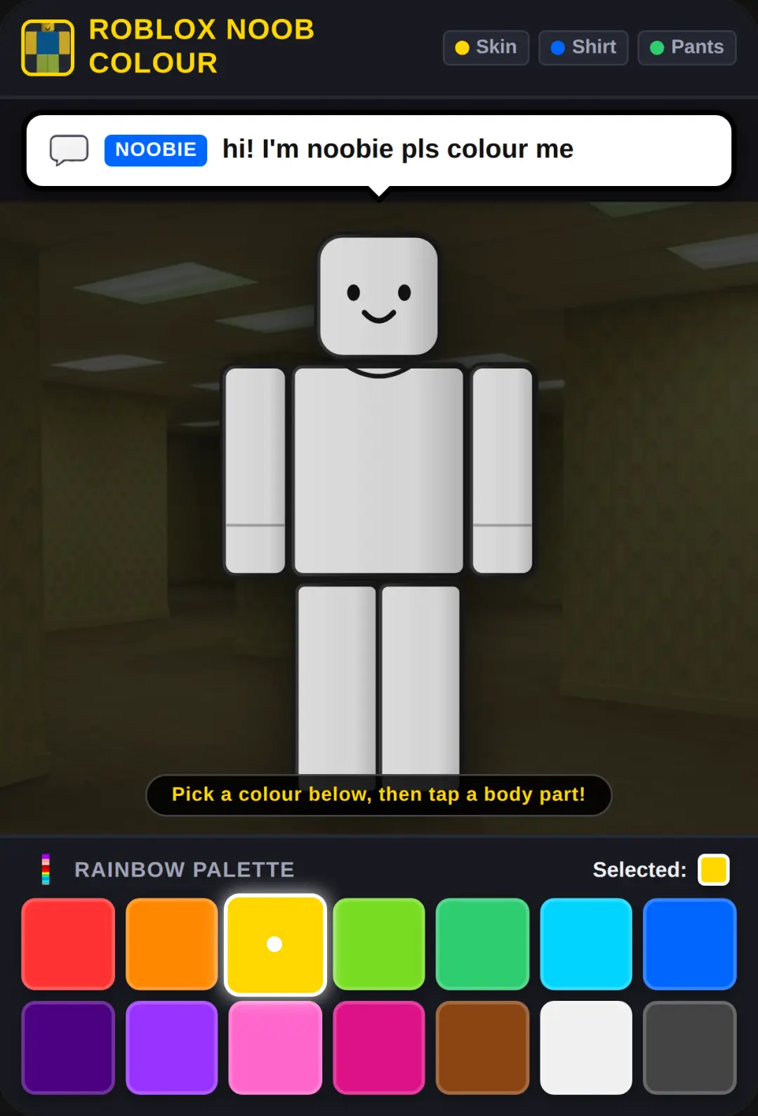 Roblox Noob Colouring Game cover