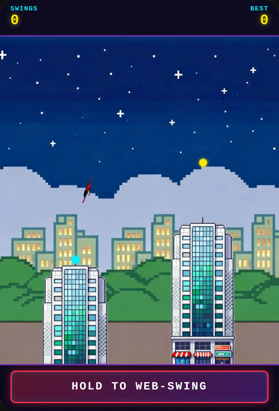 Pixel Spidey: Neon Swing cover