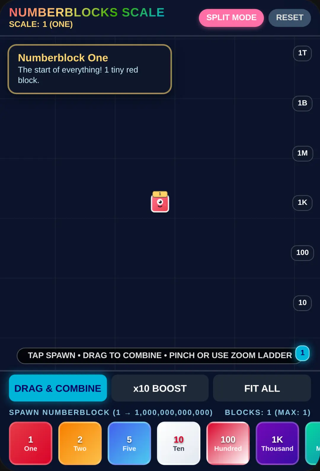 Numberblocks Scale Sandbox: 1 to 1 Trillion cover