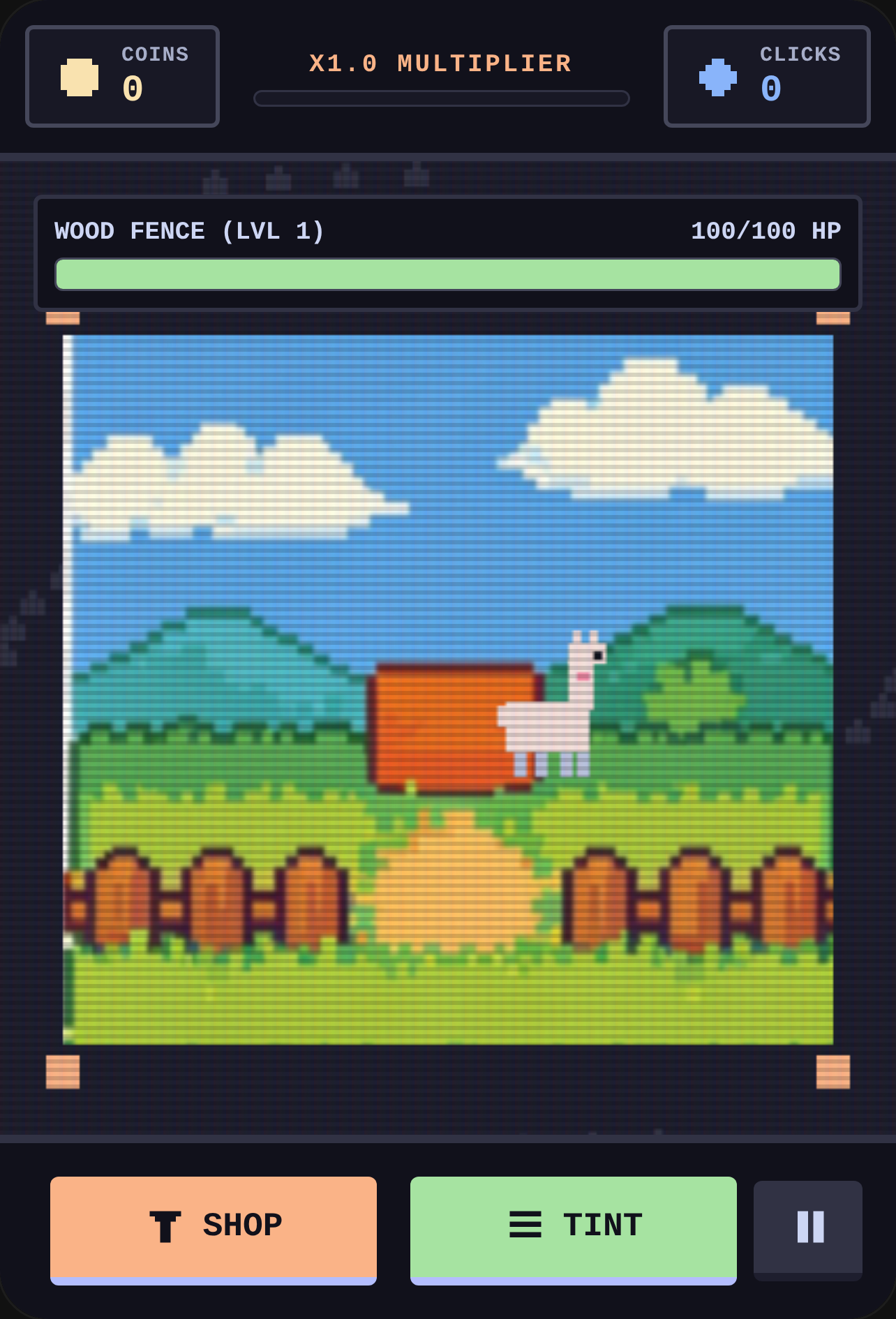 Llama Escape: Retro Clicker & Typer cover