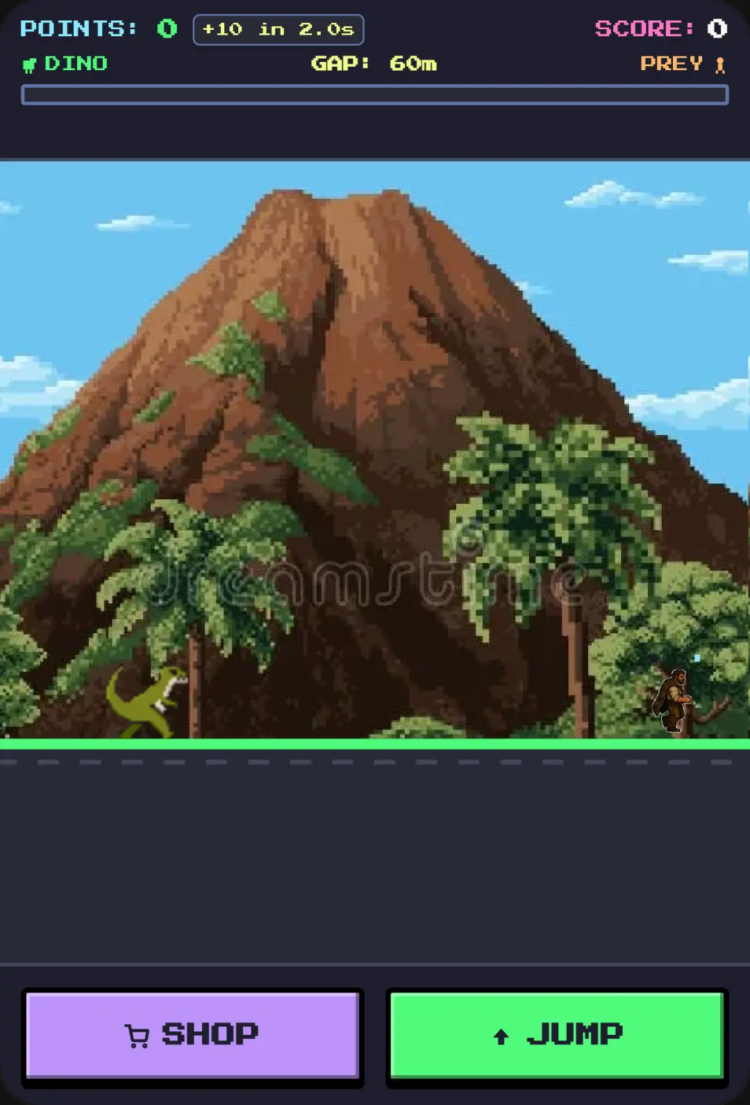 Dino Chase - Pixel Art Arcade cover