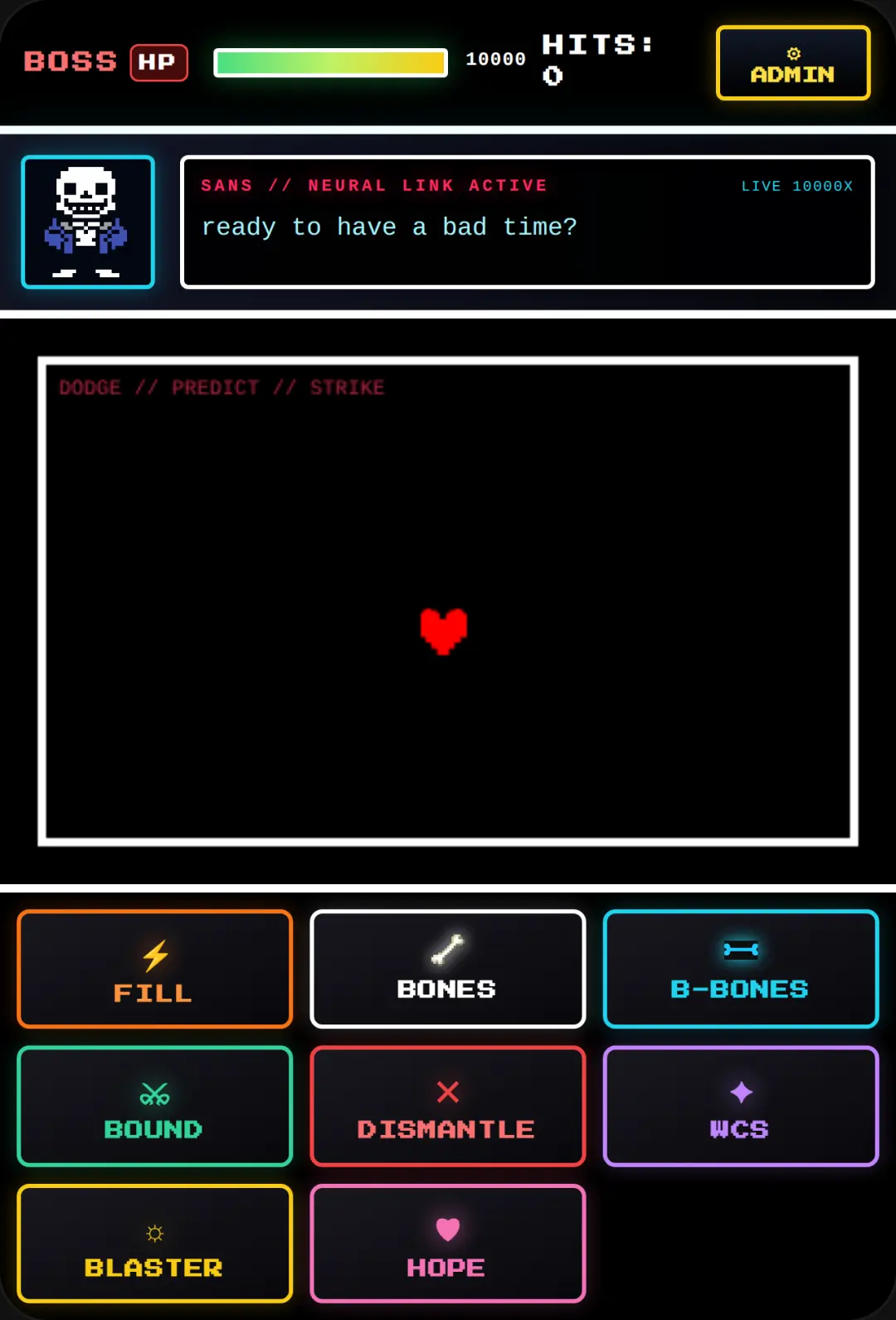 Sans battle uno (upd 1.03) everything is better and fill rework and bound cover