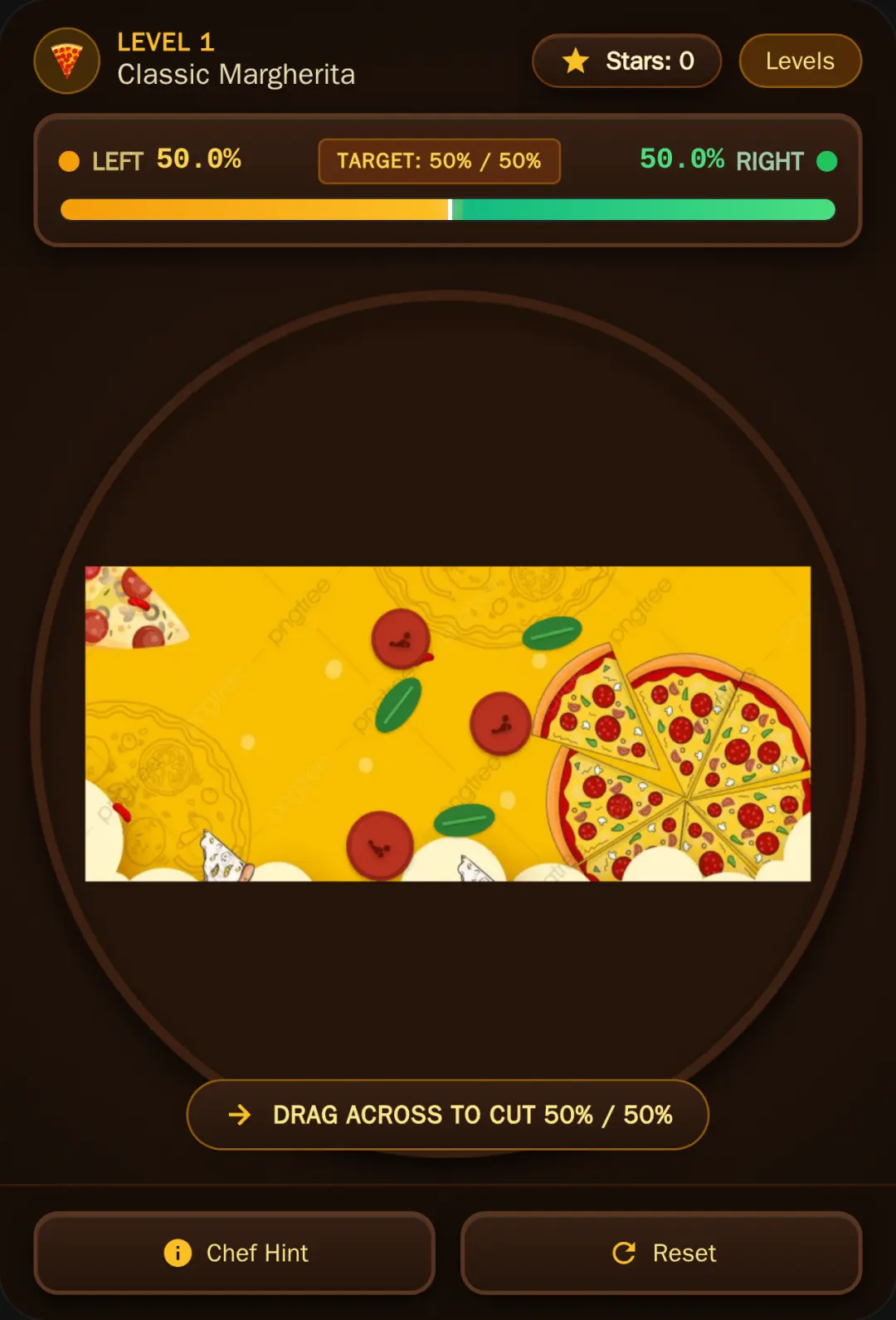 Pizza 50/50 Slicer cover