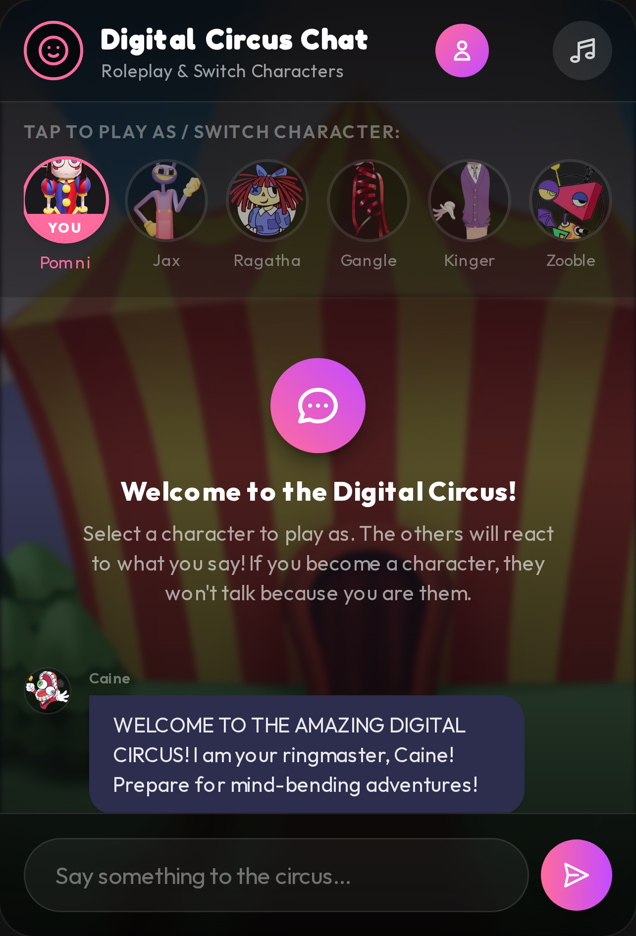 Digital Circus Chat cover