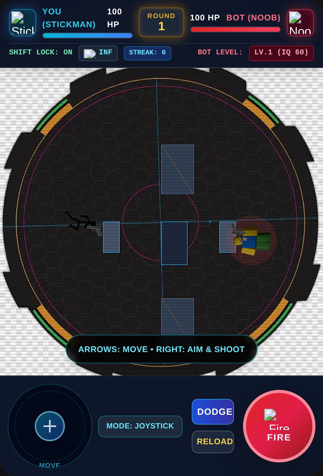 1v1 Tactical Shooter - Stickman vs Evolving Bot cover