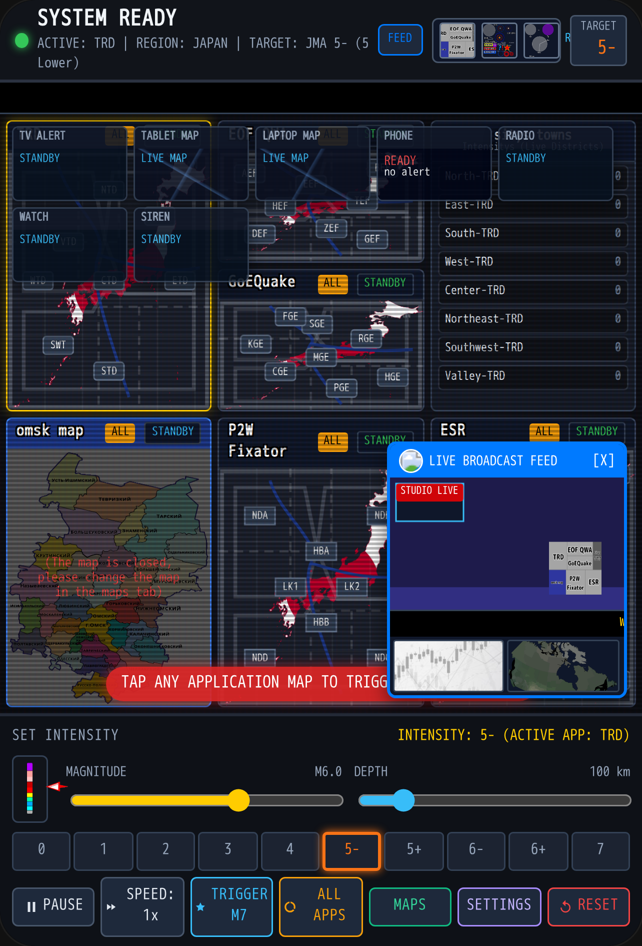 Earthquake Apps Monitor Dashboard cover
