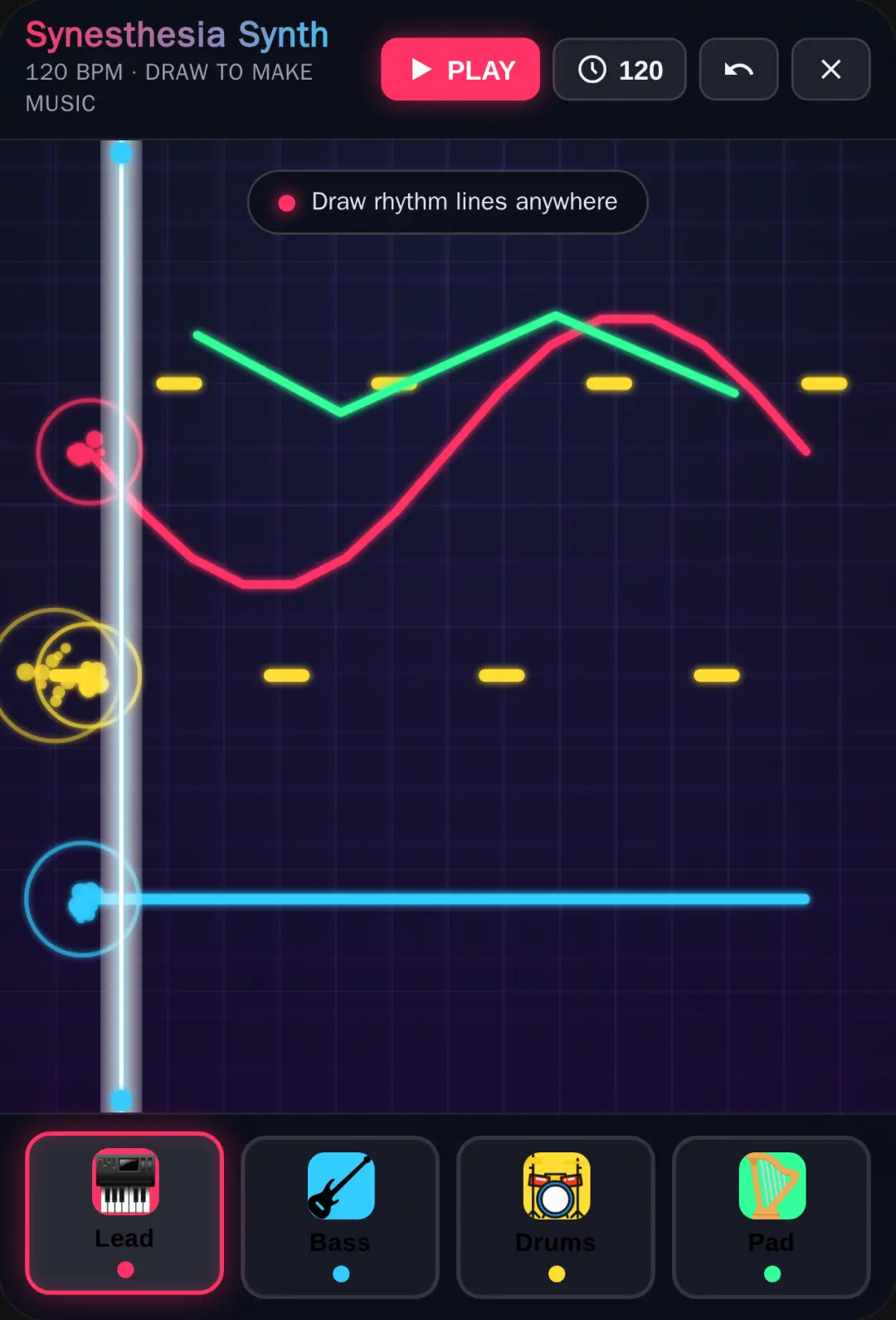 Neon Synesthesia Music Board cover