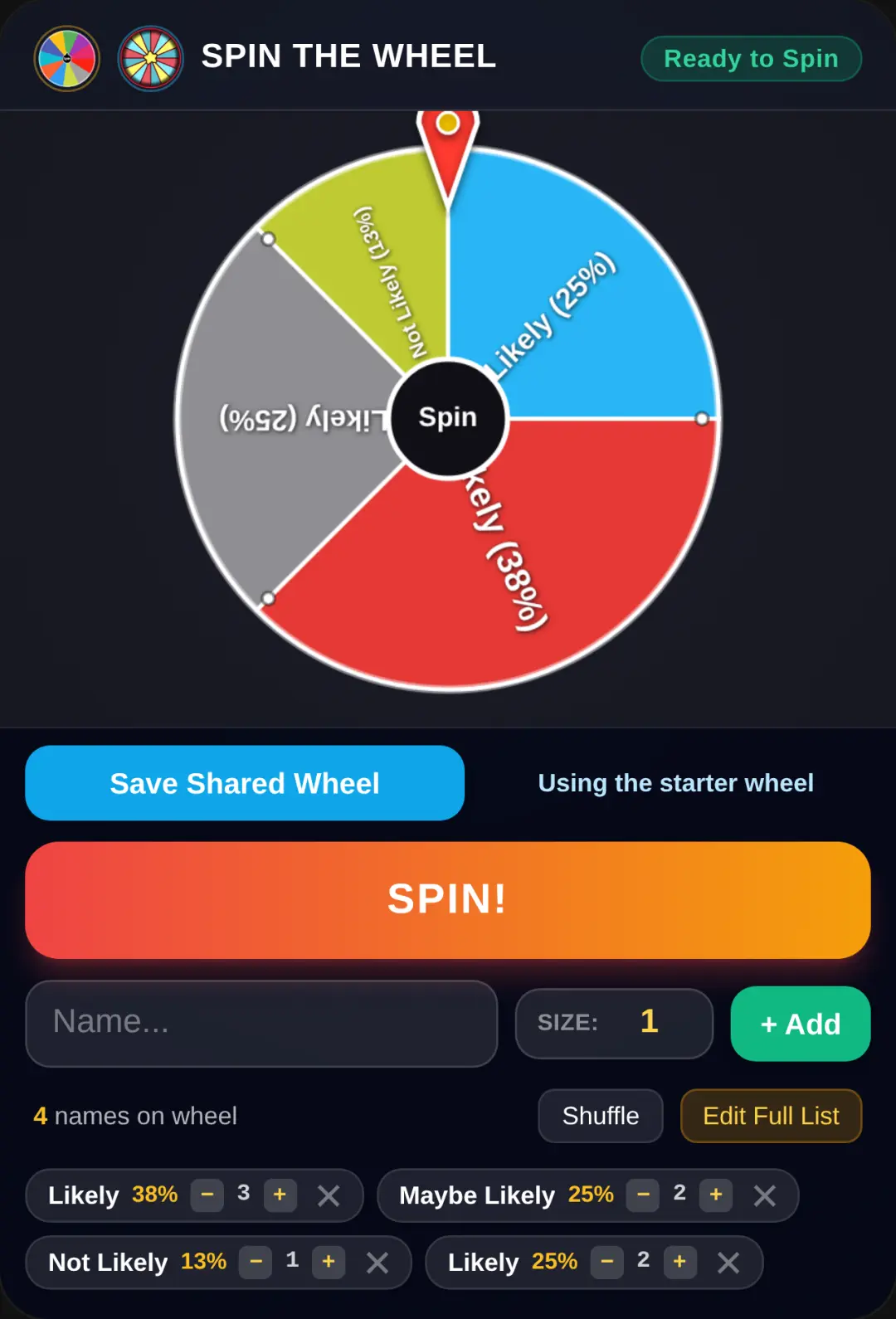 Spin the Wheel cover