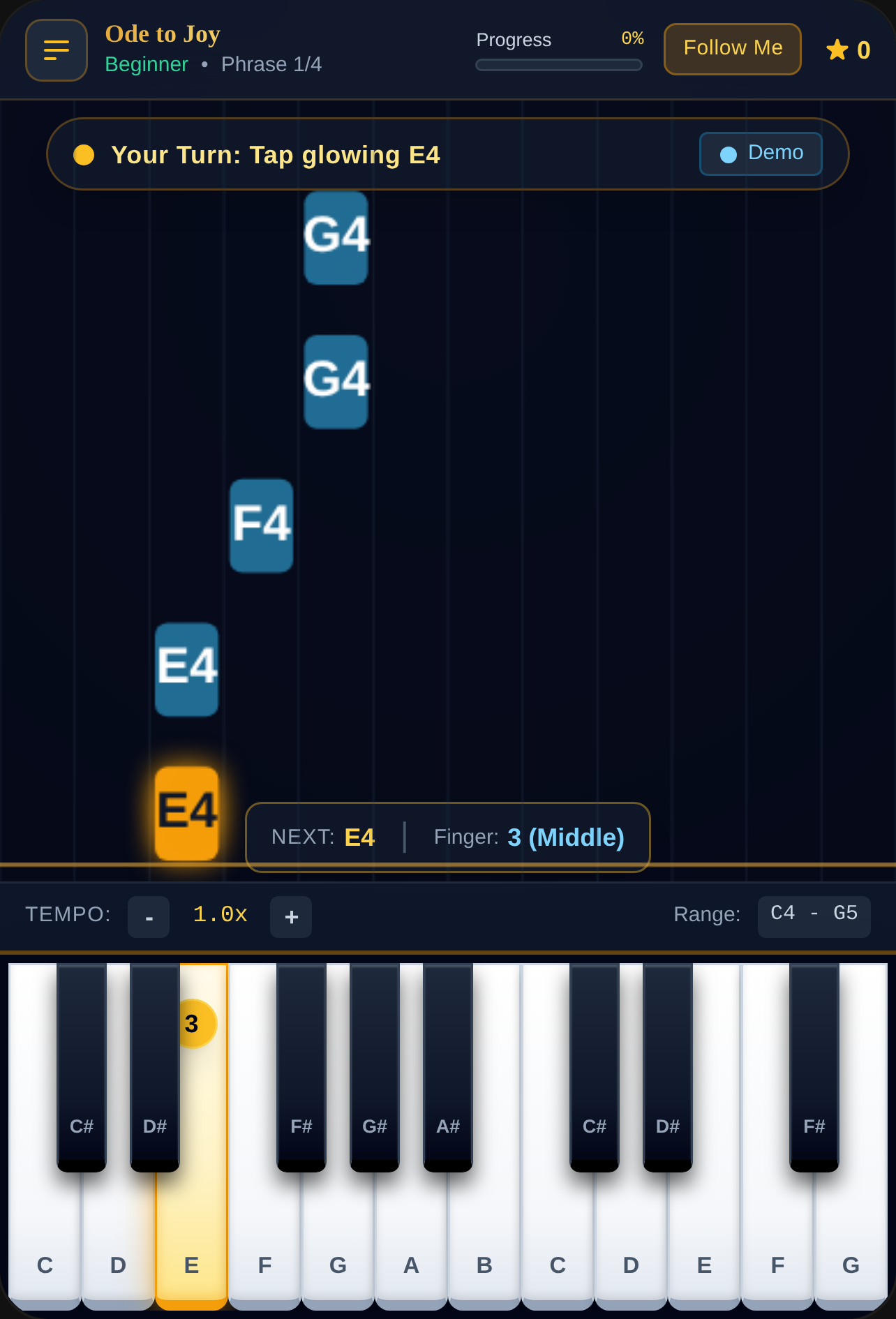 Piano Maestro: Follow Me cover