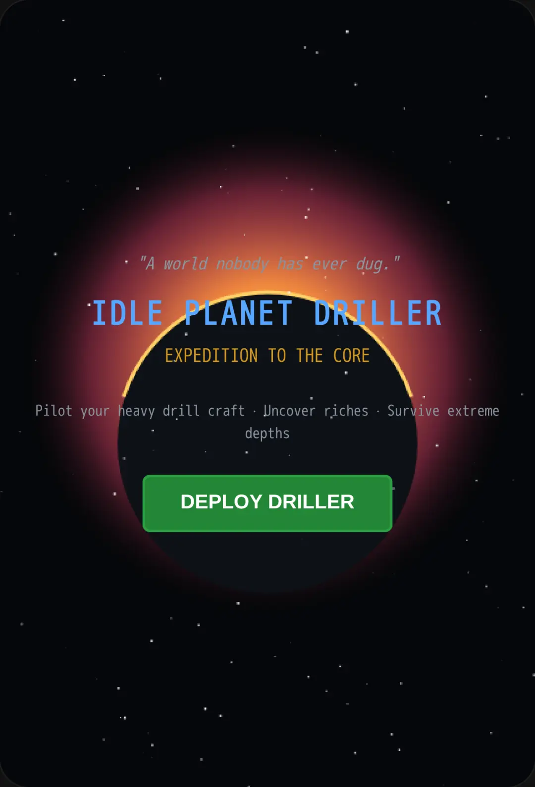 Idle Planet Driller cover