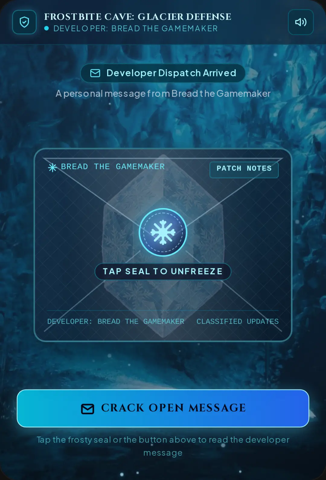 Frostbite Cave - Glacier Defense (Developer Dispatch) cover