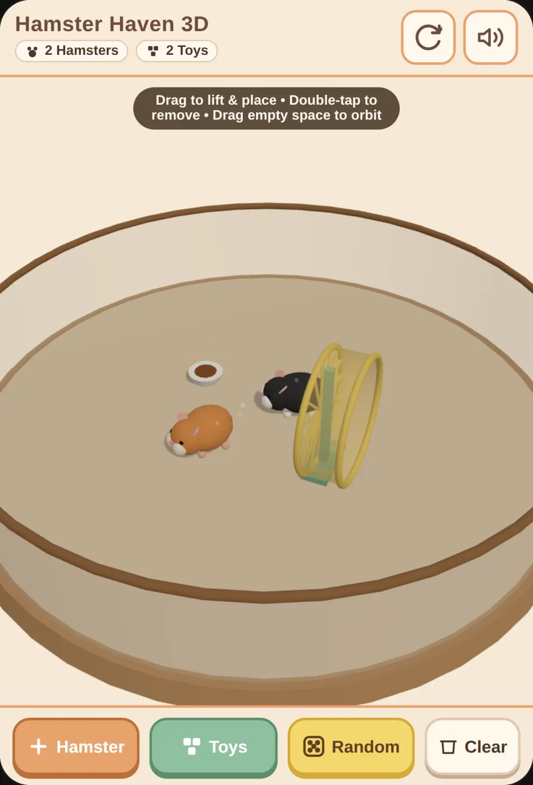 Hamster place cover