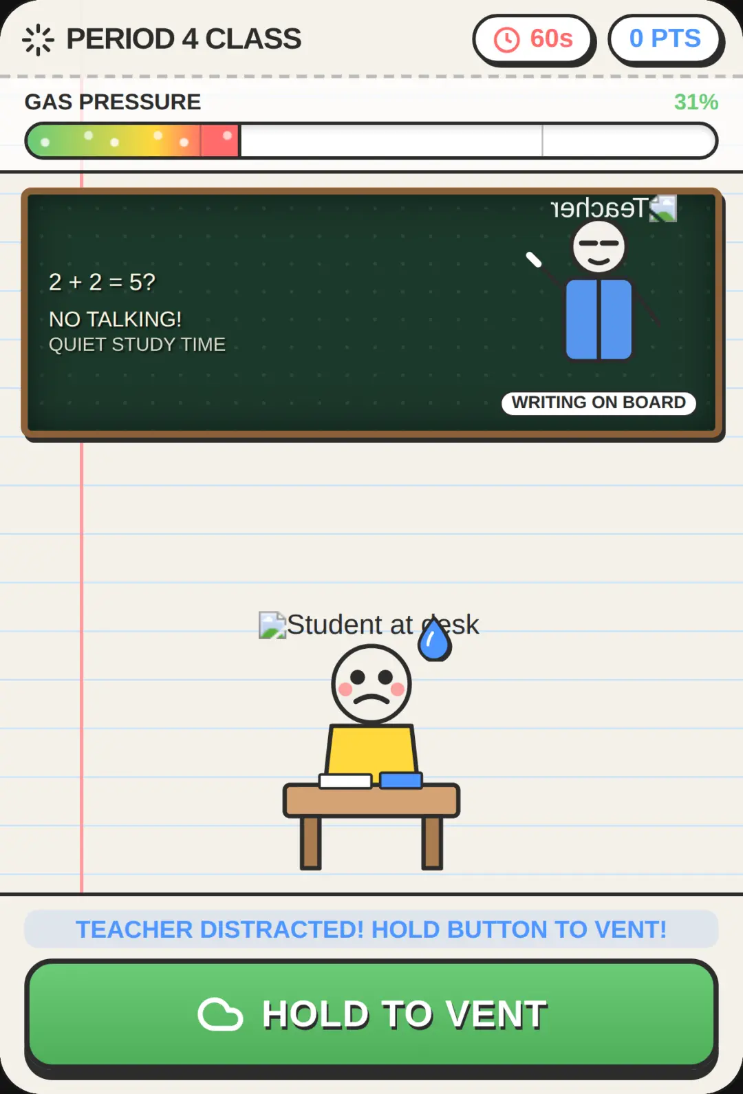 Hold It In: Class Survival cover