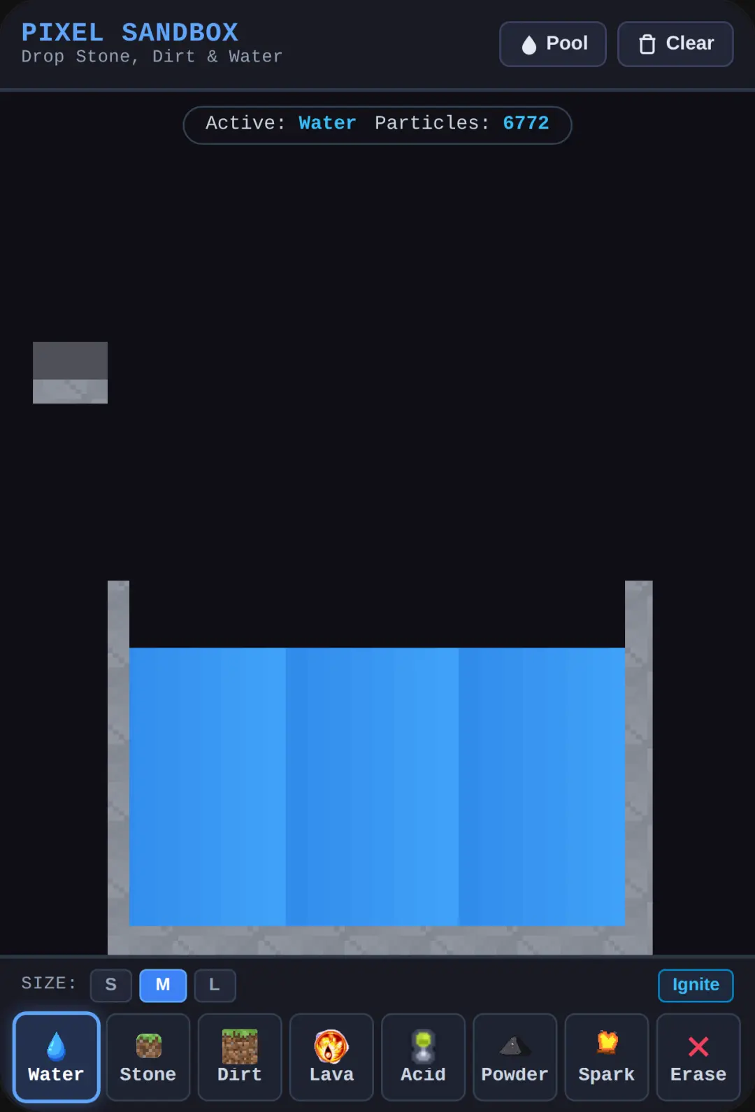 Pixel Sandbox: Stone, Dirt & Water cover