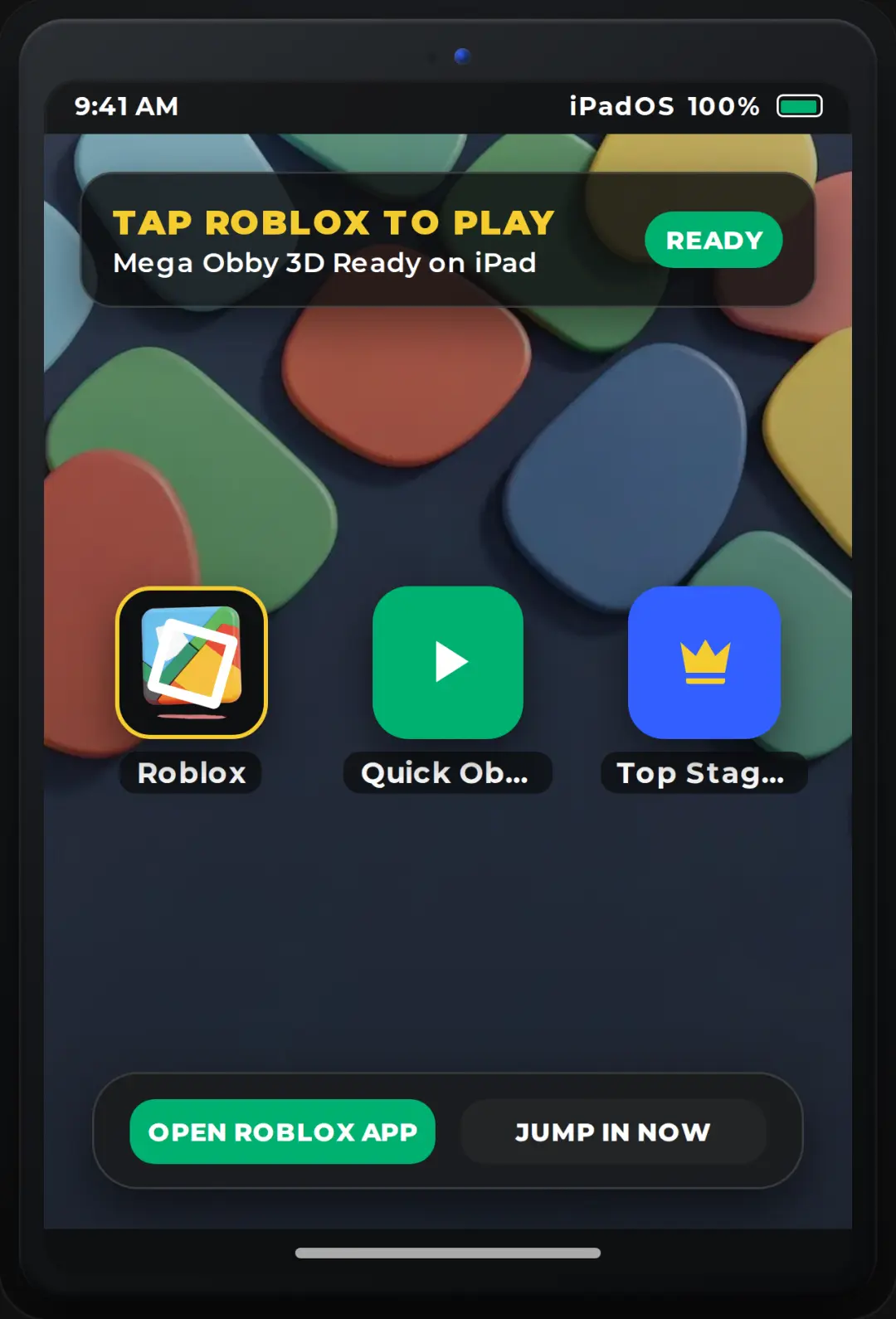 Roblox iPad — Mega Obby cover