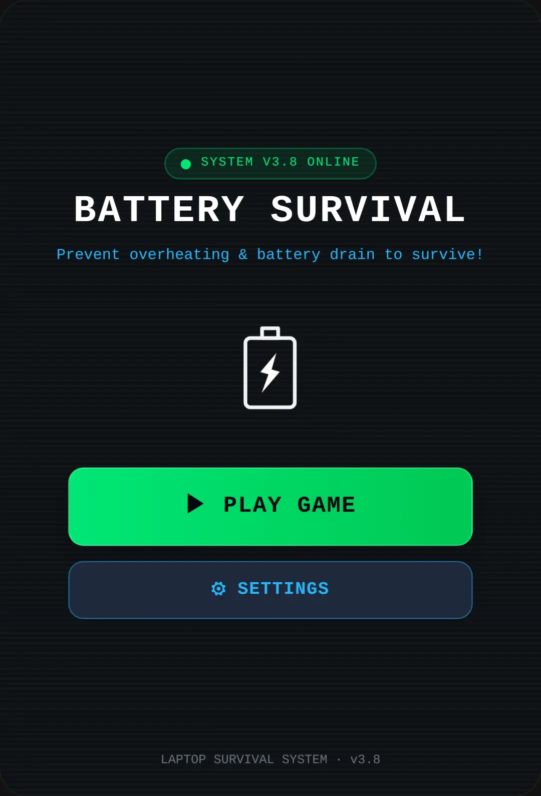 Laptop Battery Survival cover