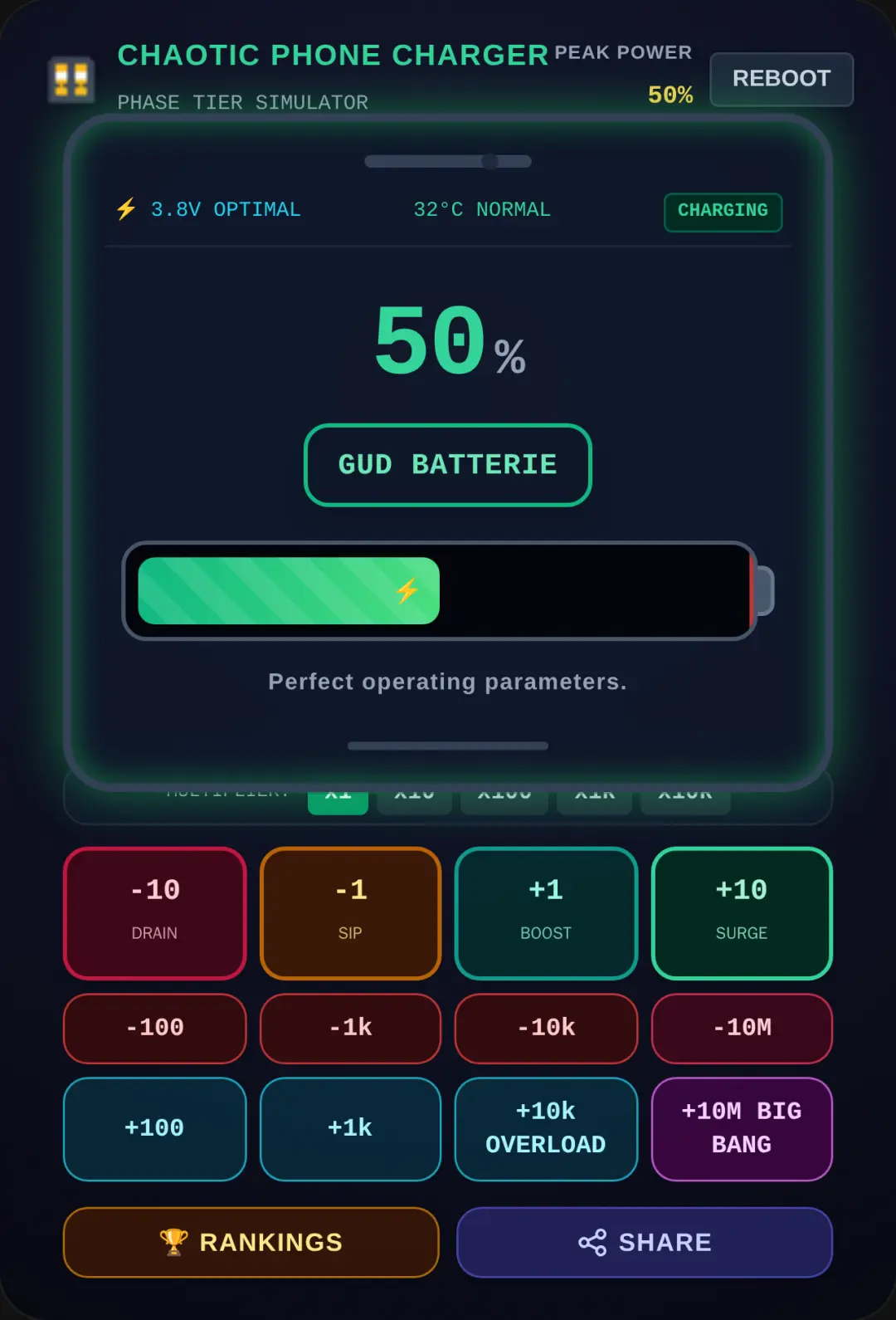 Batterie charge:3 cover