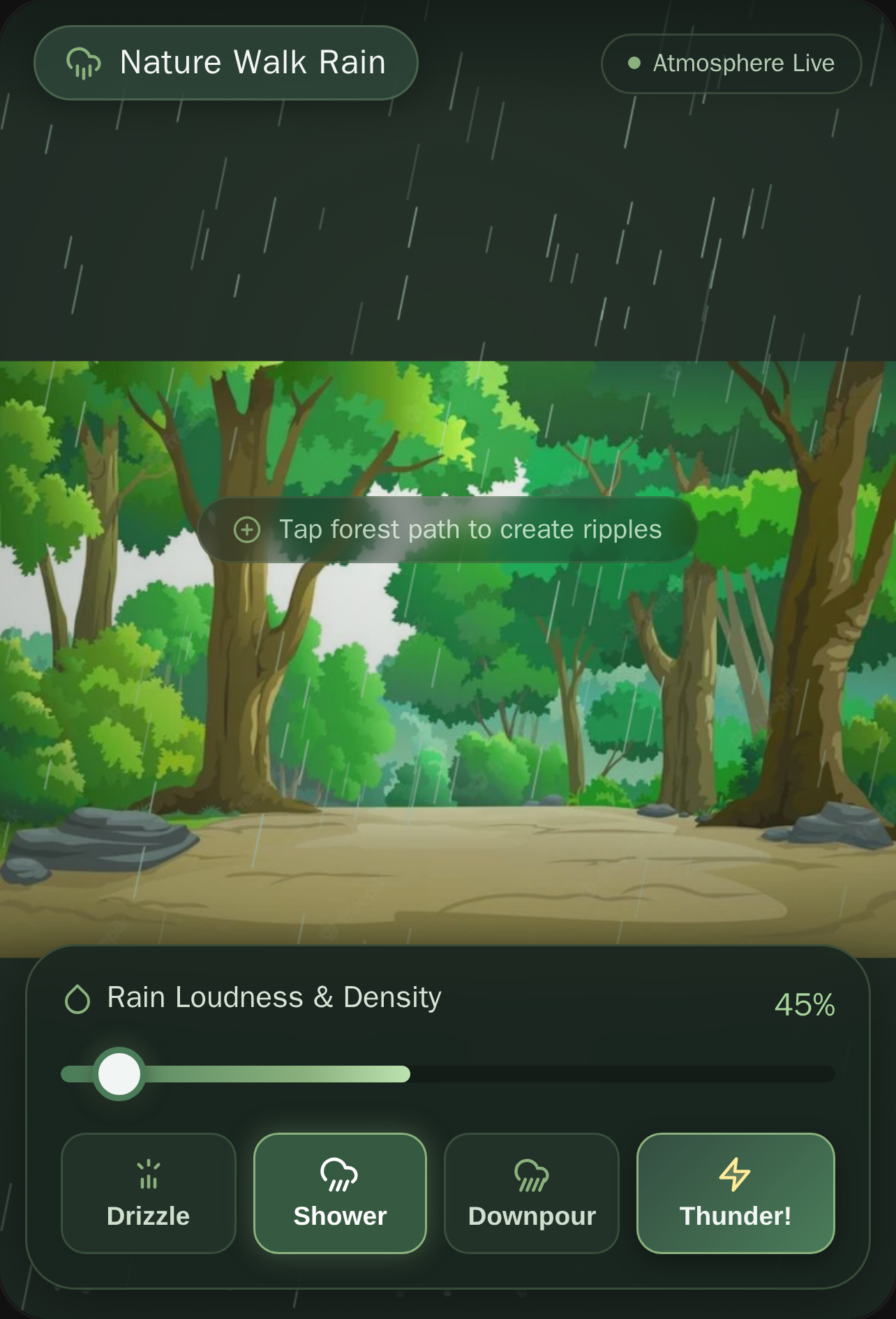 Nature Walk Rain Simulation cover