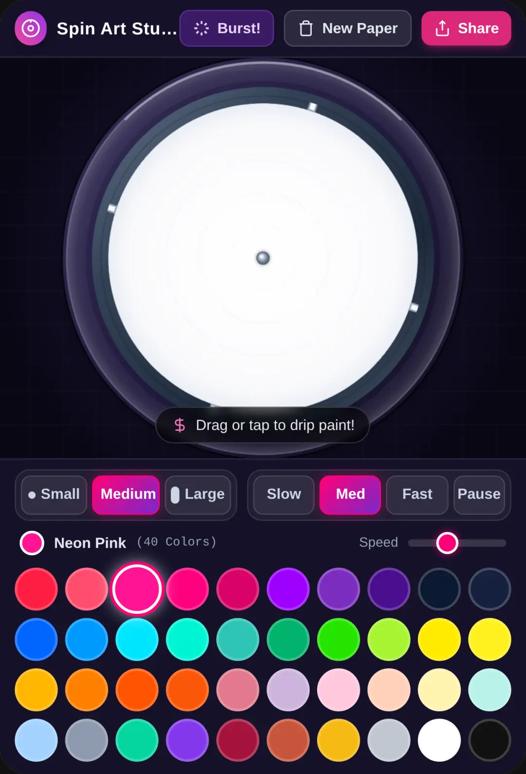 Spin Art Studio very satisfying cover