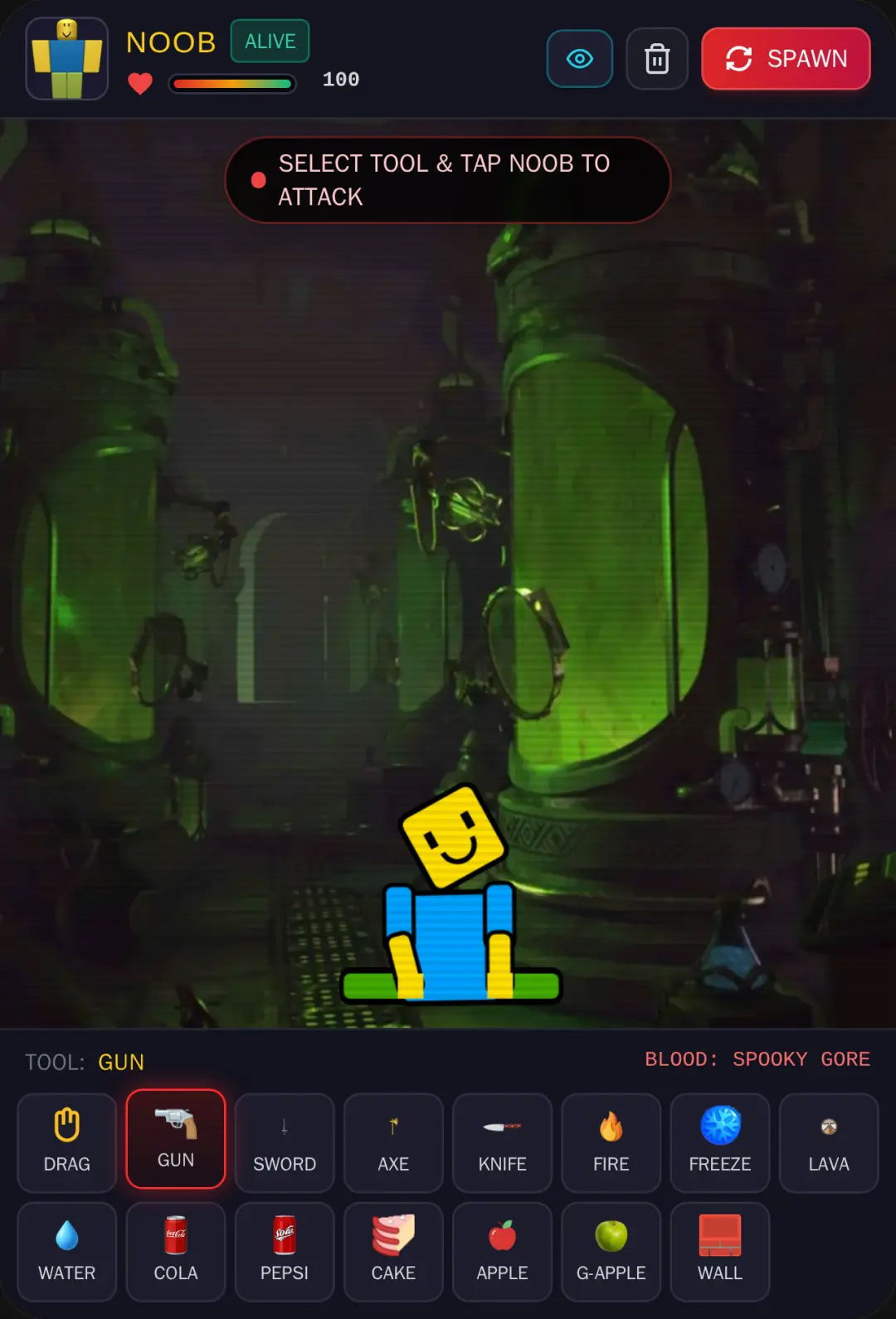 Ragdoll Noob : Spooky Blood Sandbox cover