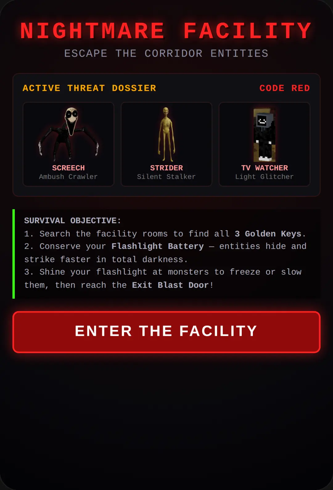 Nightmare Facility: Escape cover