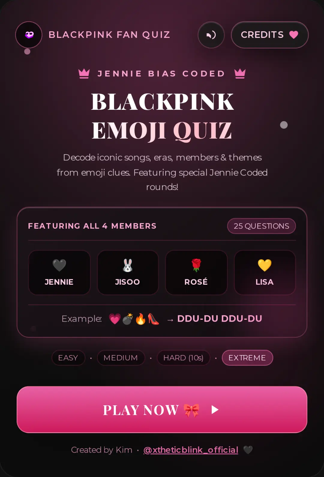 BLACKPINK EMOJI QUIZ cover