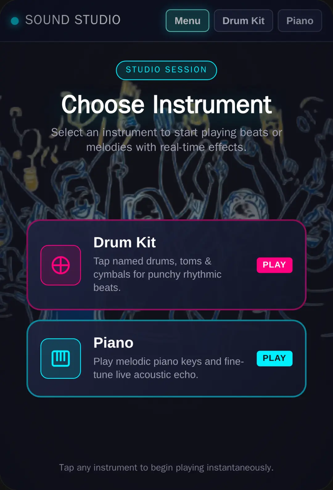 Sound Studio - Drum & Piano cover