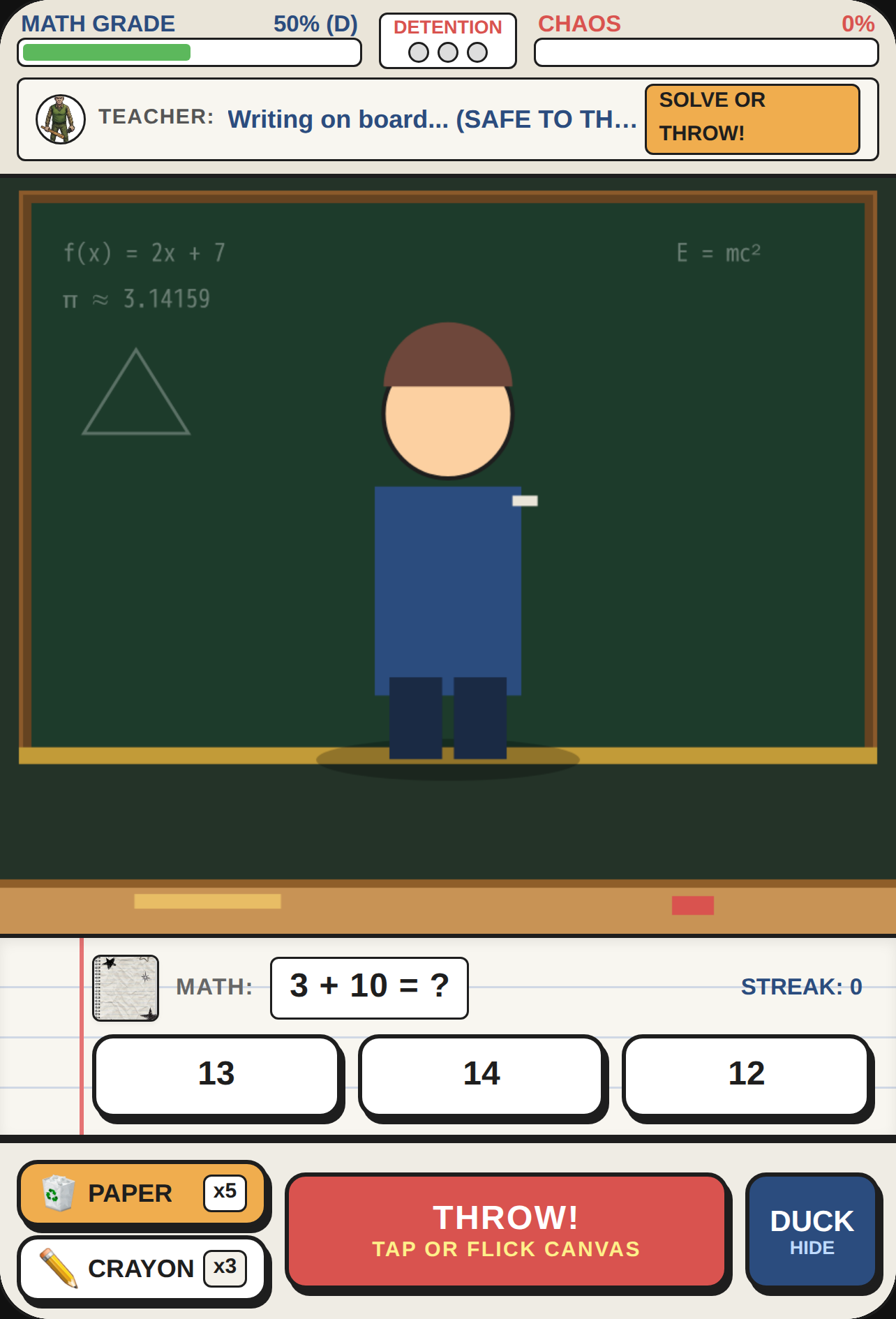 Classroom Chaos — Prank Math Teacher cover