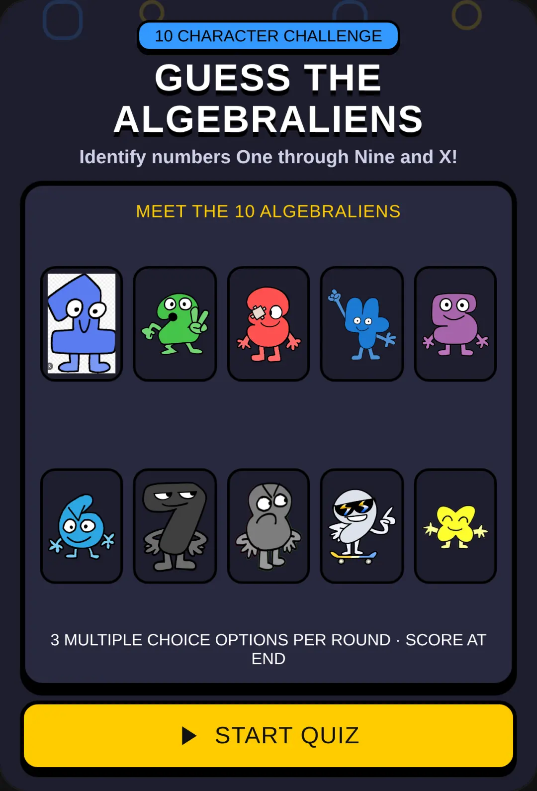 Guess the Algebraliens cover