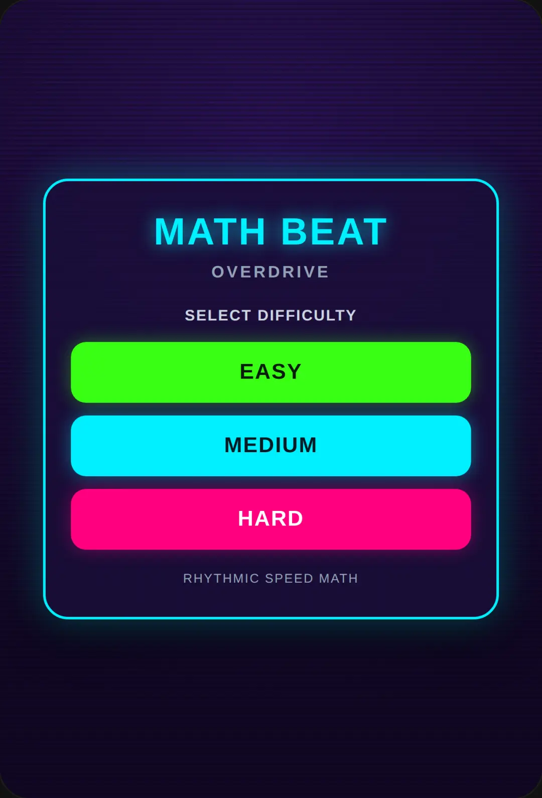 Math Beat Overdrive cover