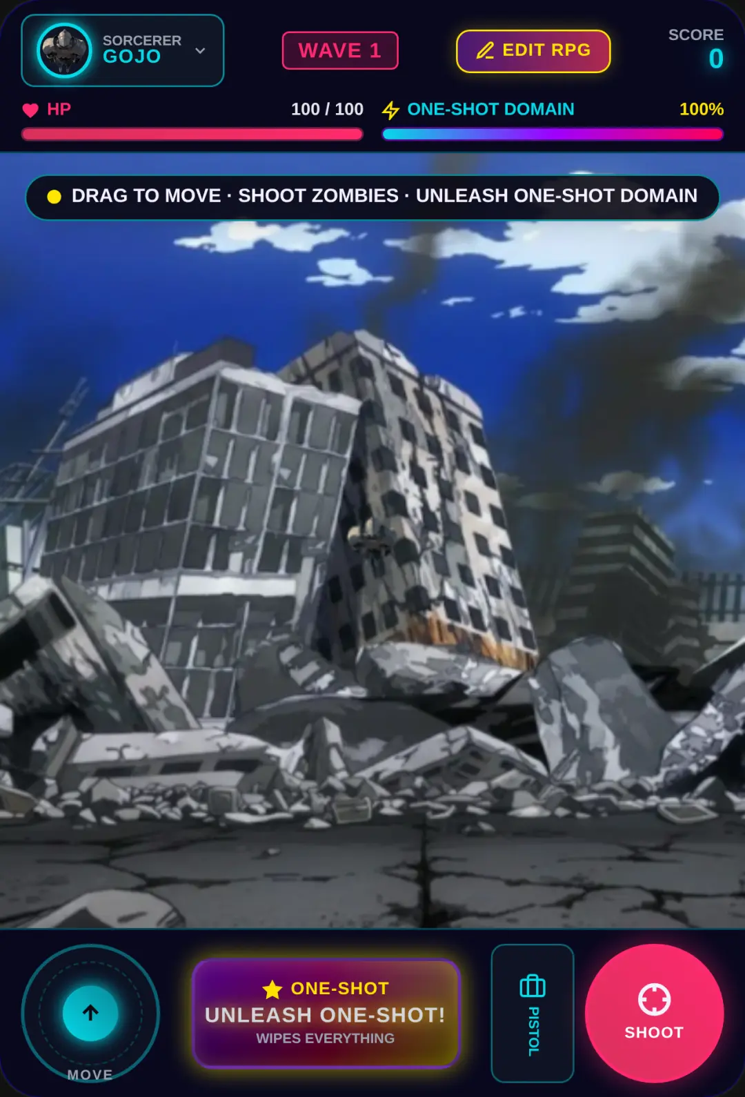 ZOMBIE DOMAIN: JUJUTSU RPG BATTLE cover