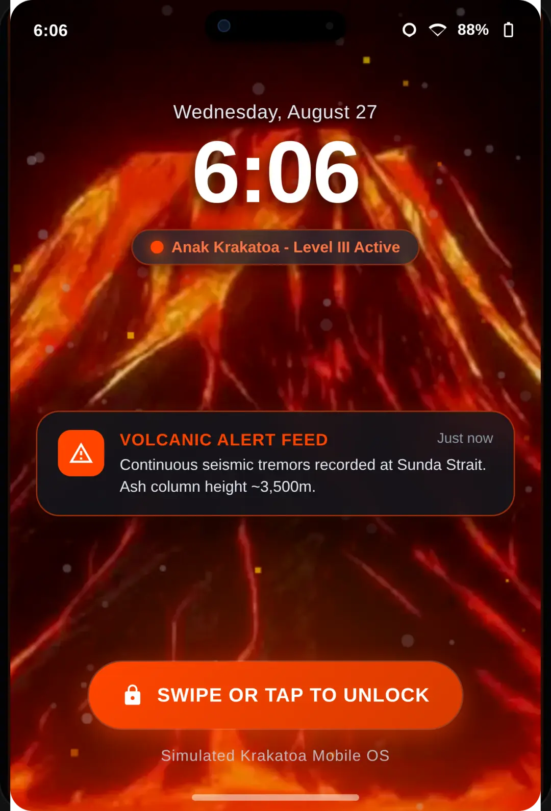 Krakatoa OS Phone Simulator cover