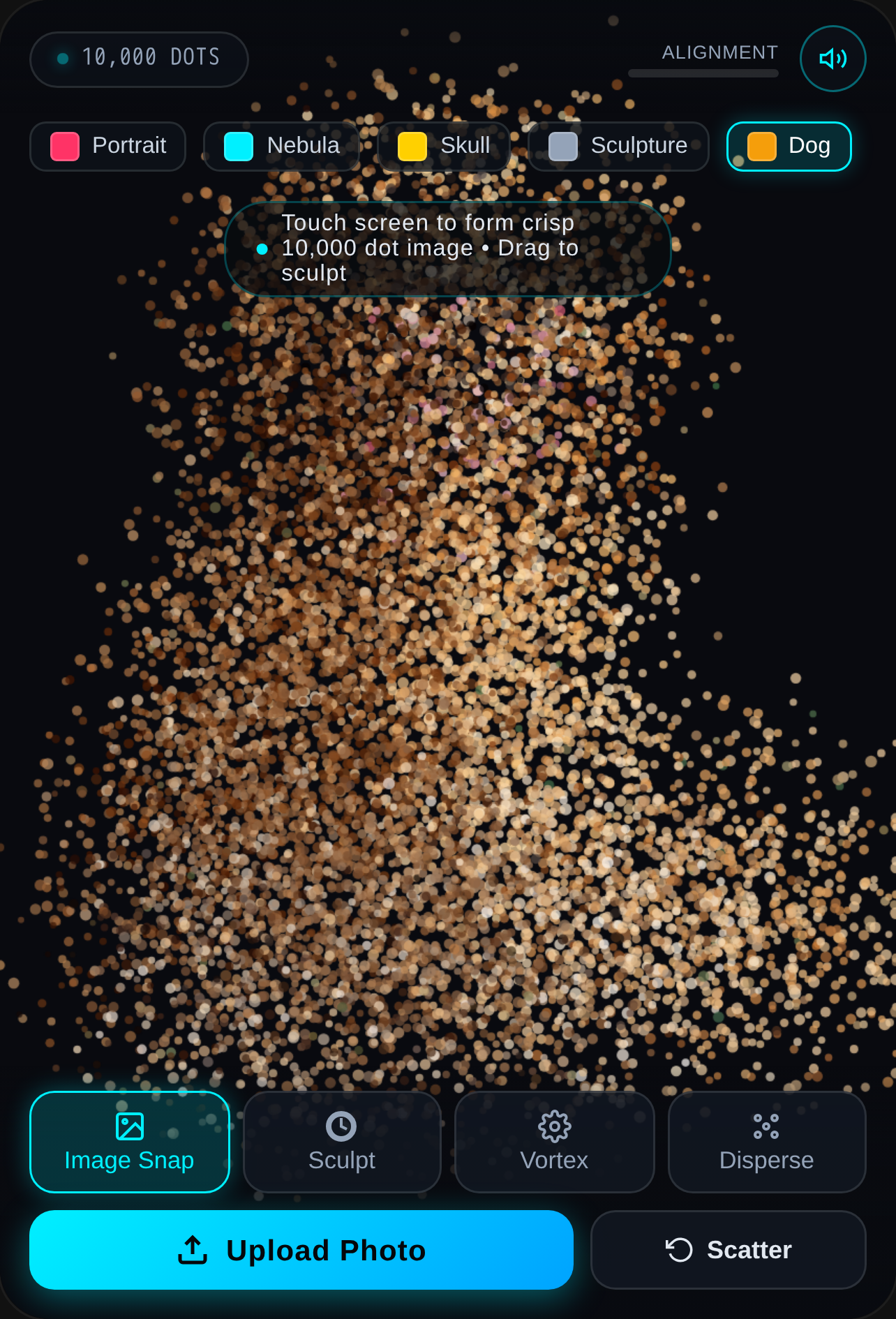 ChromaDots: Interactive Pointillist Swarm cover