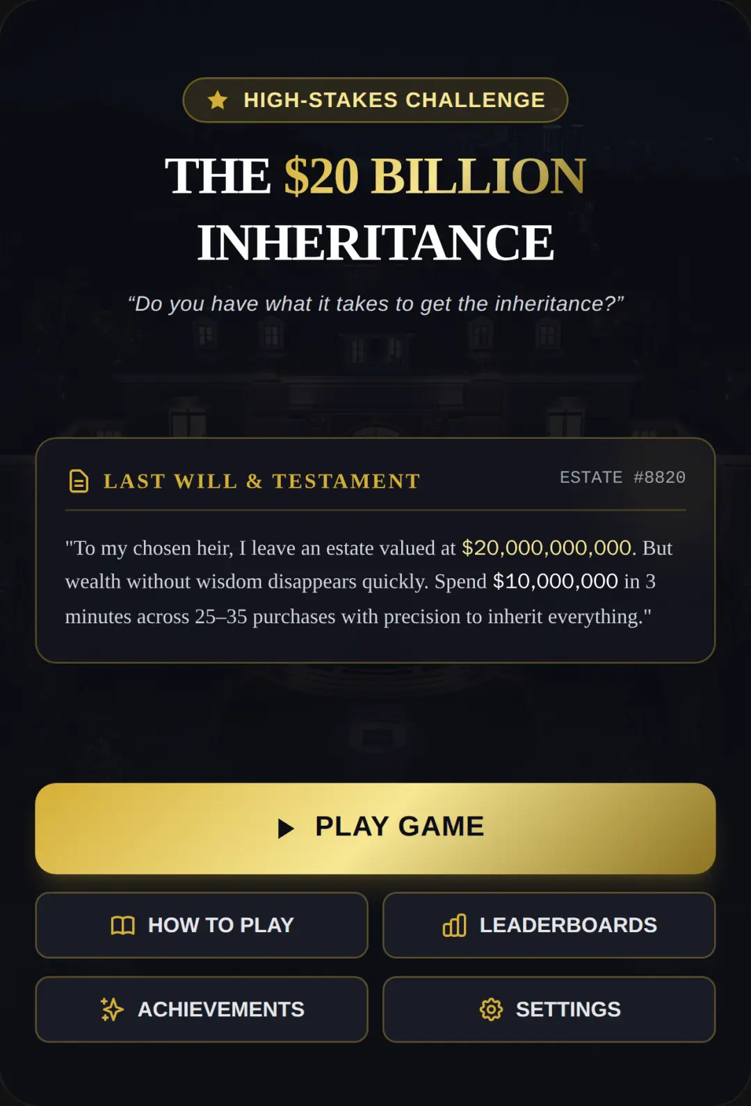 The $20 Billion Inheritance cover