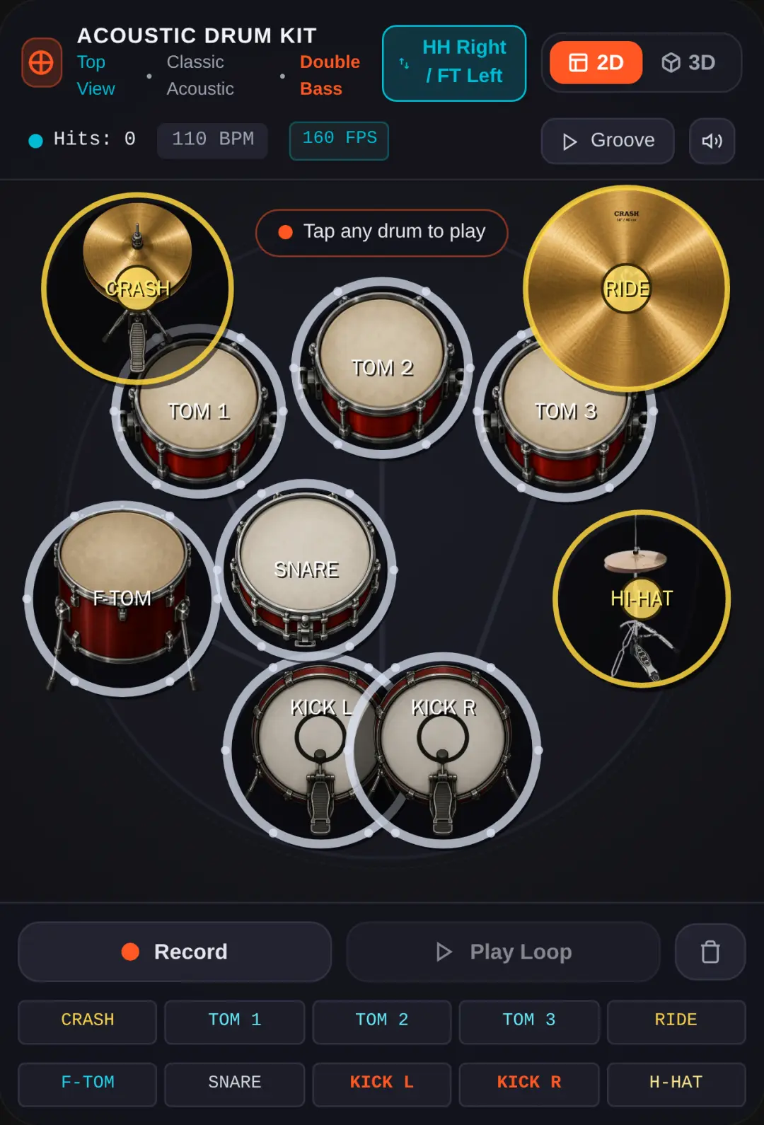 Studio Acoustic Drum Kit cover