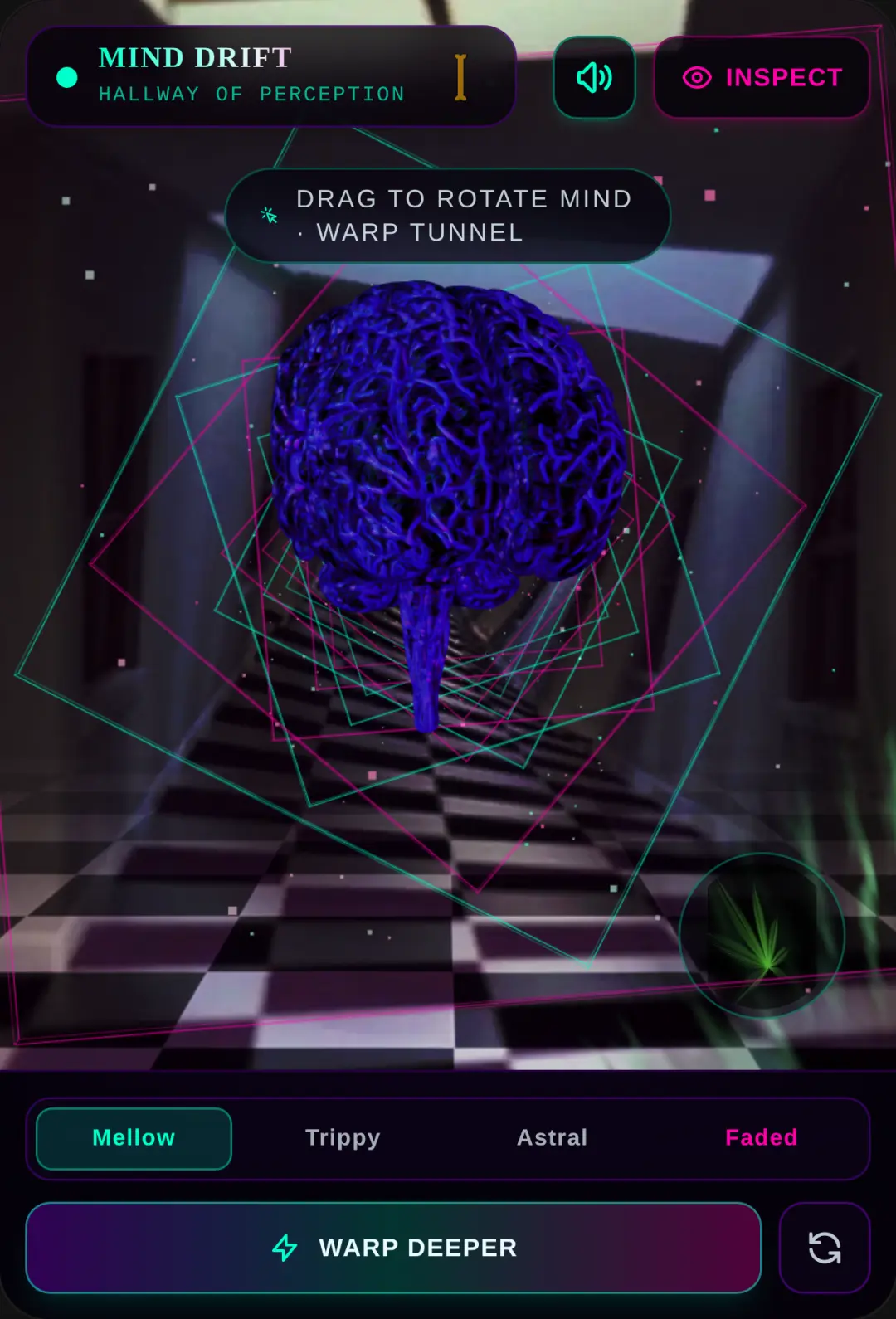 Mind Drift — Surreal Psychedelic Hallway cover