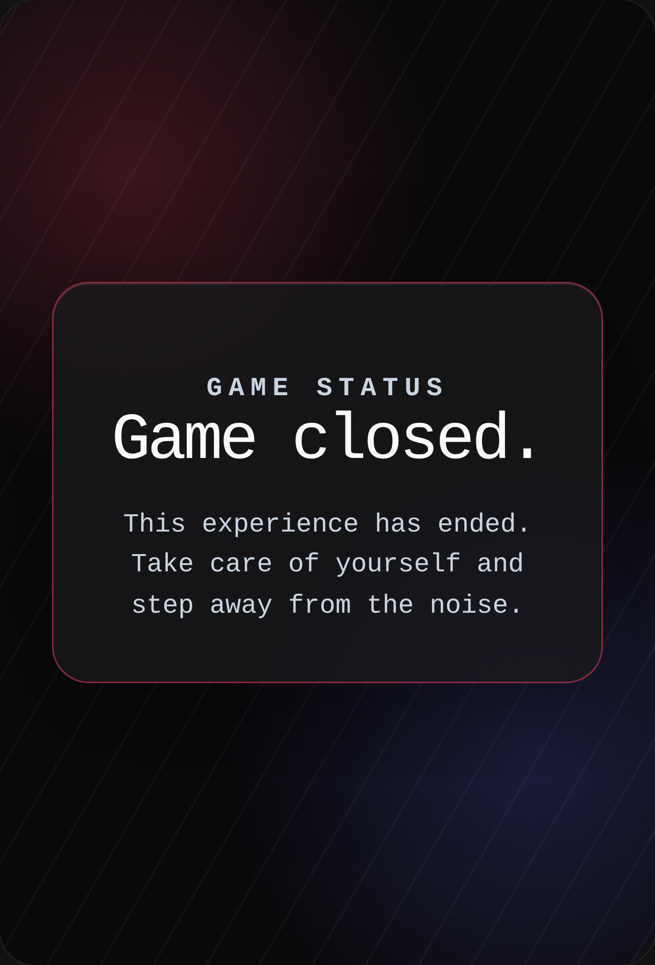 (Closed because of hate) cover