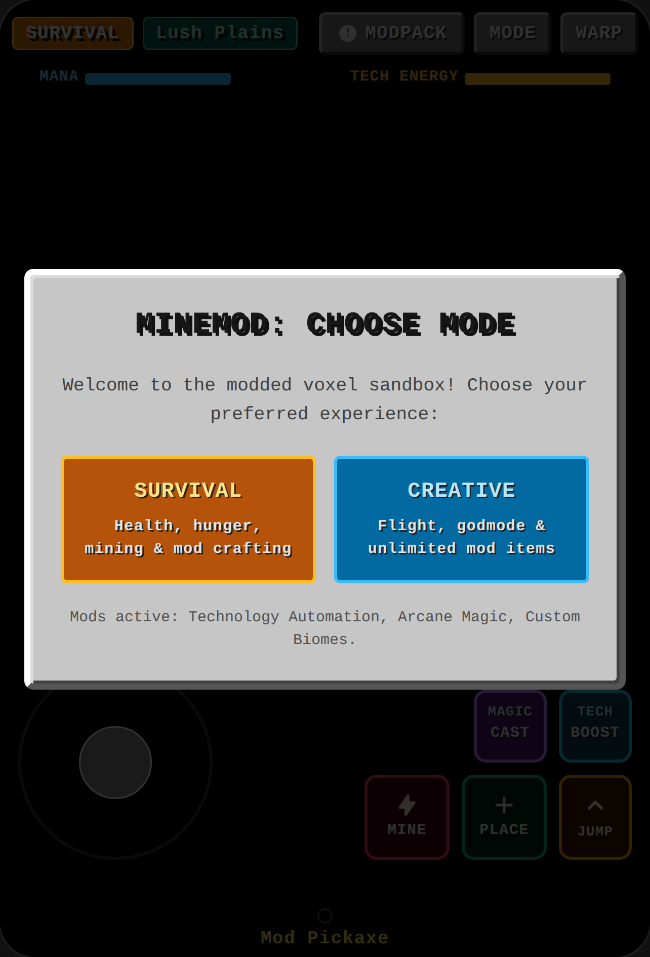 MineMod Voxel Sandbox cover