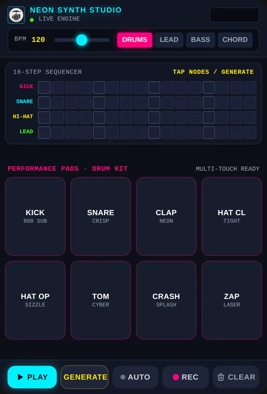 Neon Synth Studio cover