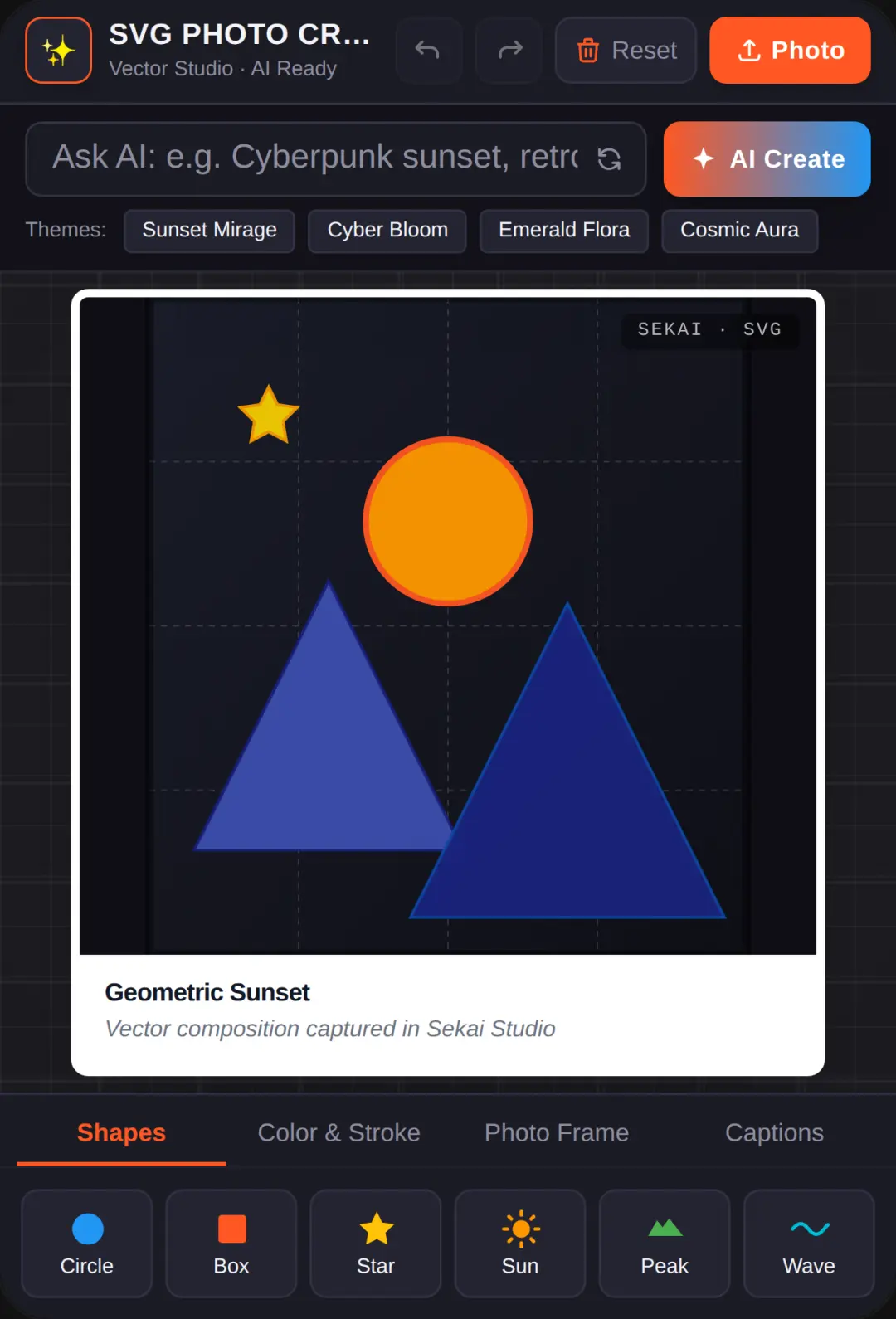 Sekai SVG Photo Creator cover