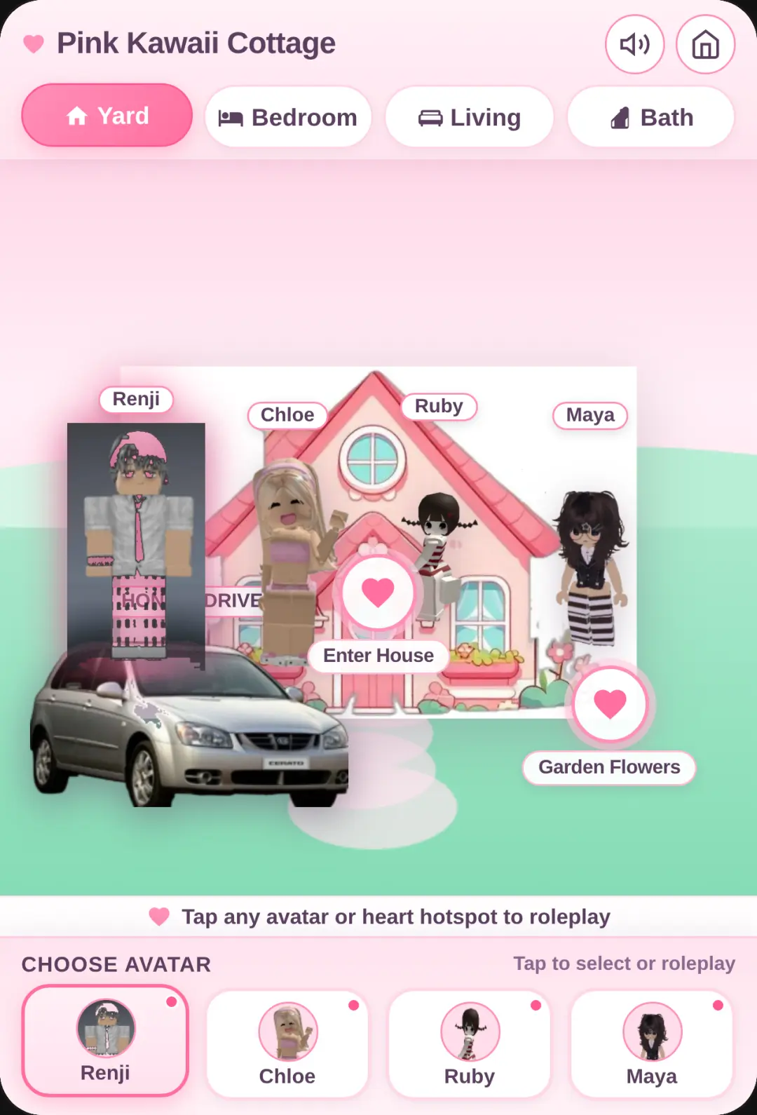 Kawaii Pink Cottage Dollhouse cover