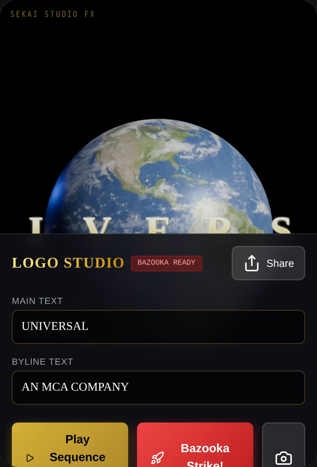 Universal '80s logo destroying bazooka cover