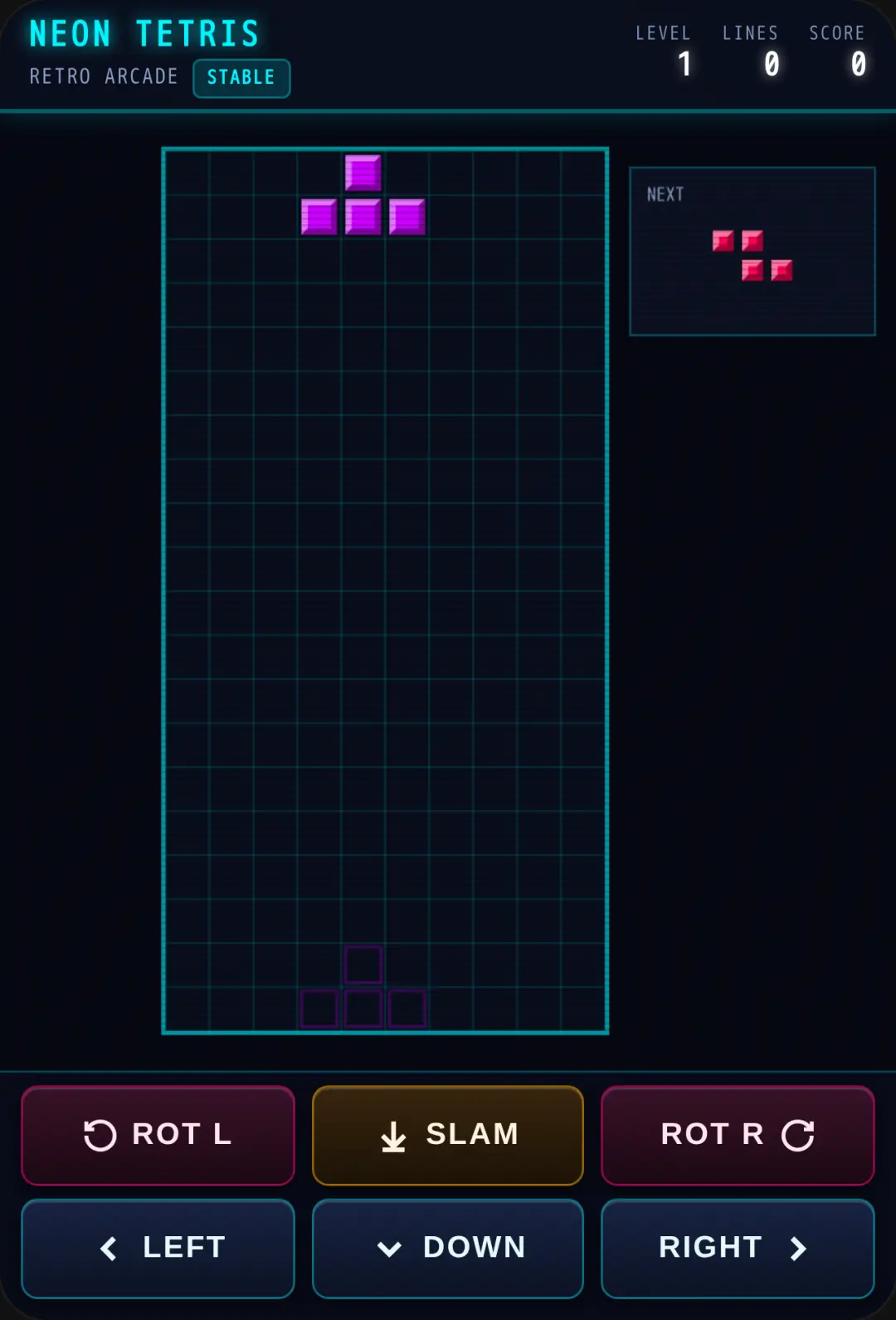 Neon Tetris Tilt cover