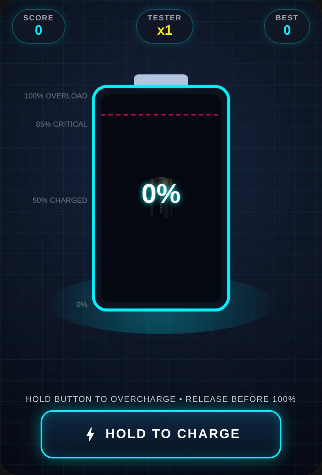 Battery Tester Overcharge cover