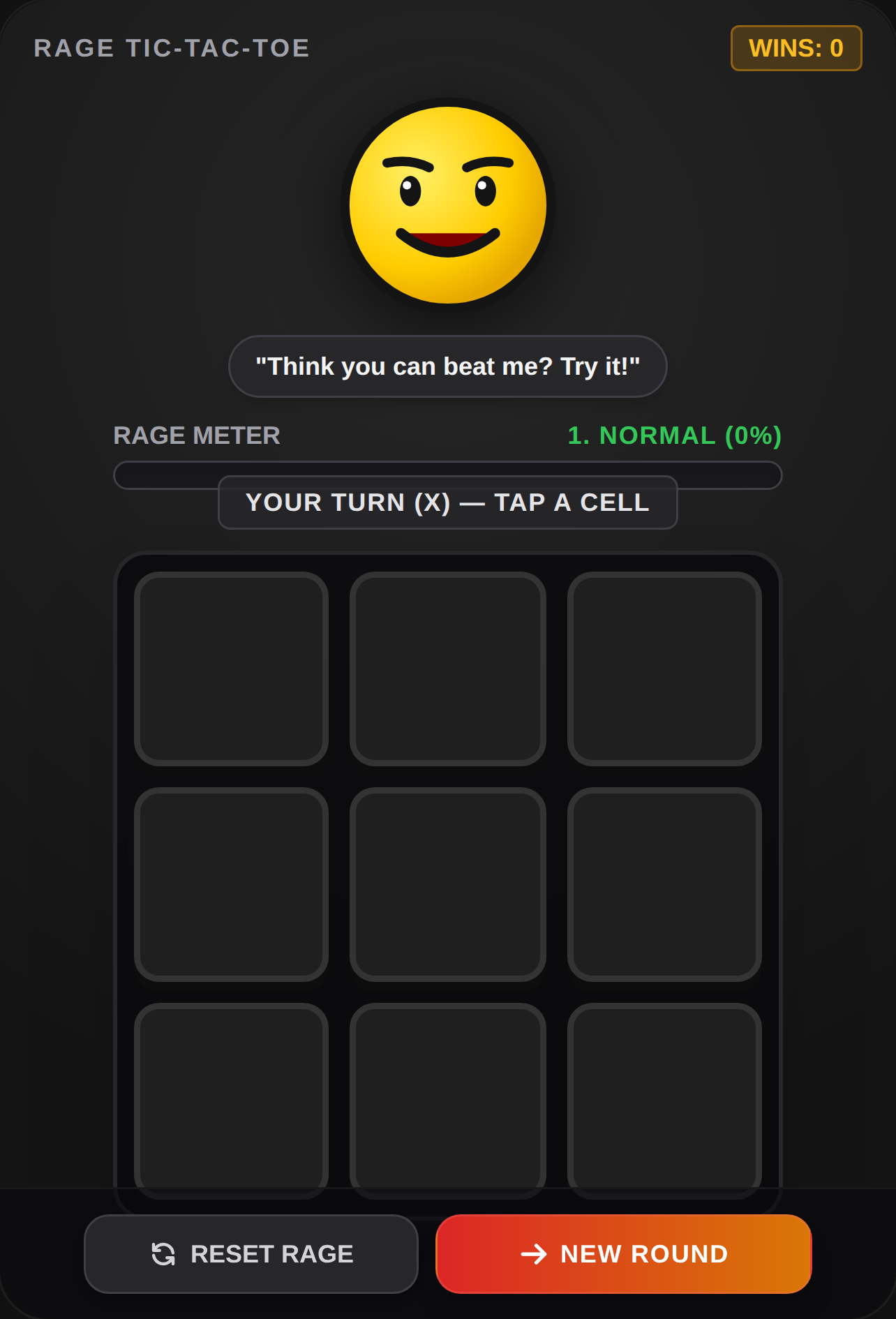Smiley Rage Tic-Tac-Toe😀🤬 cover