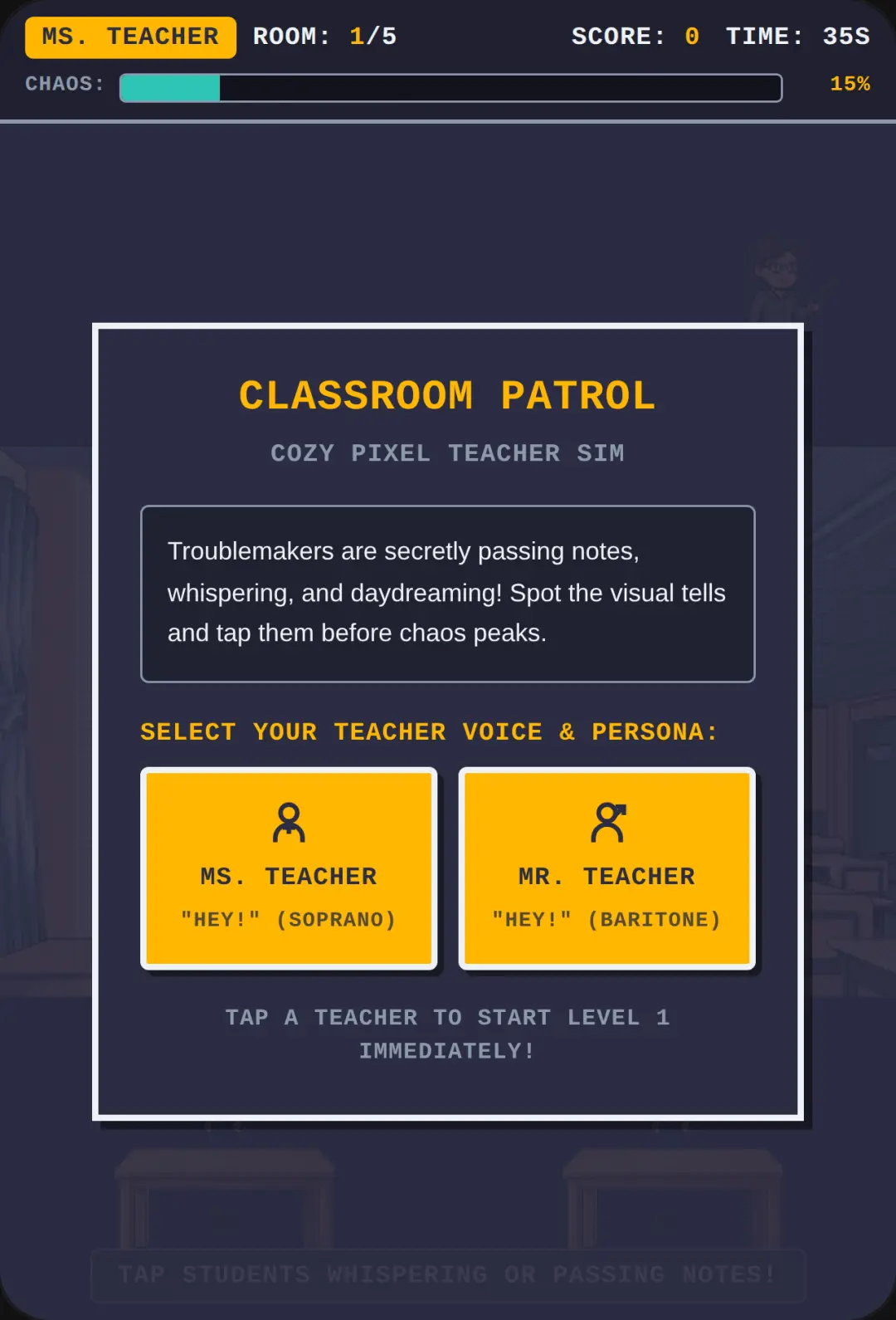 Pixel Teacher: Classroom Patrol cover