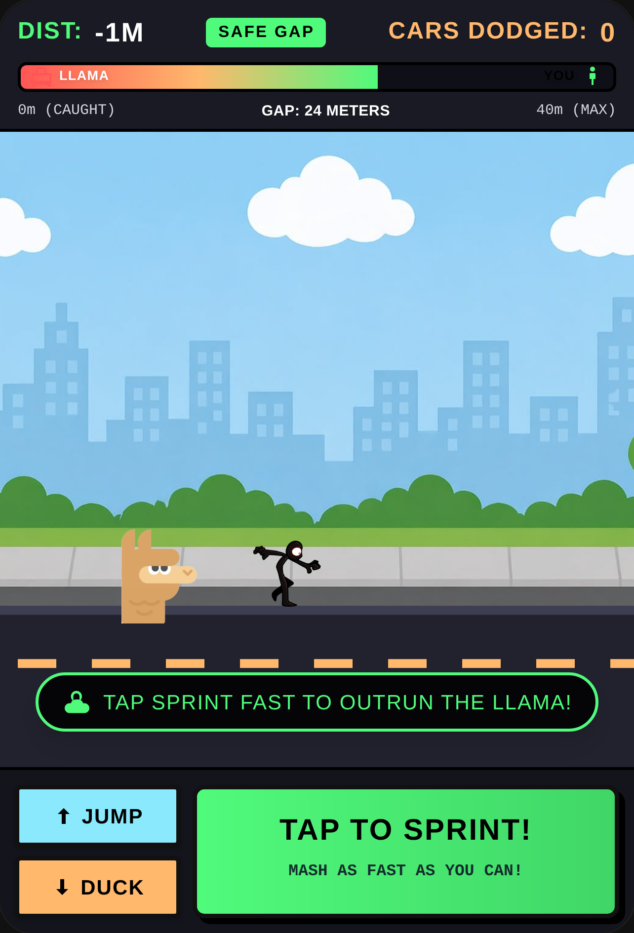 Escape the Llama: Stickman Sprint cover